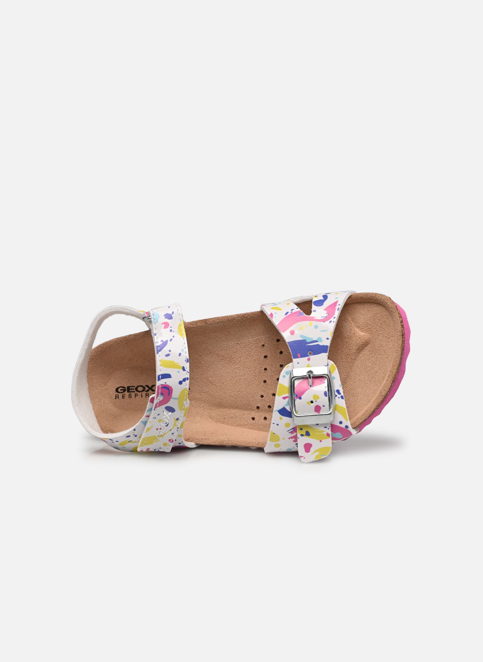 Sandalias J Adriel Girl J028MC niña multicolor Geox Sandalias J Adriel Girl J028MC niña multicolor Blanc / Fuchsia