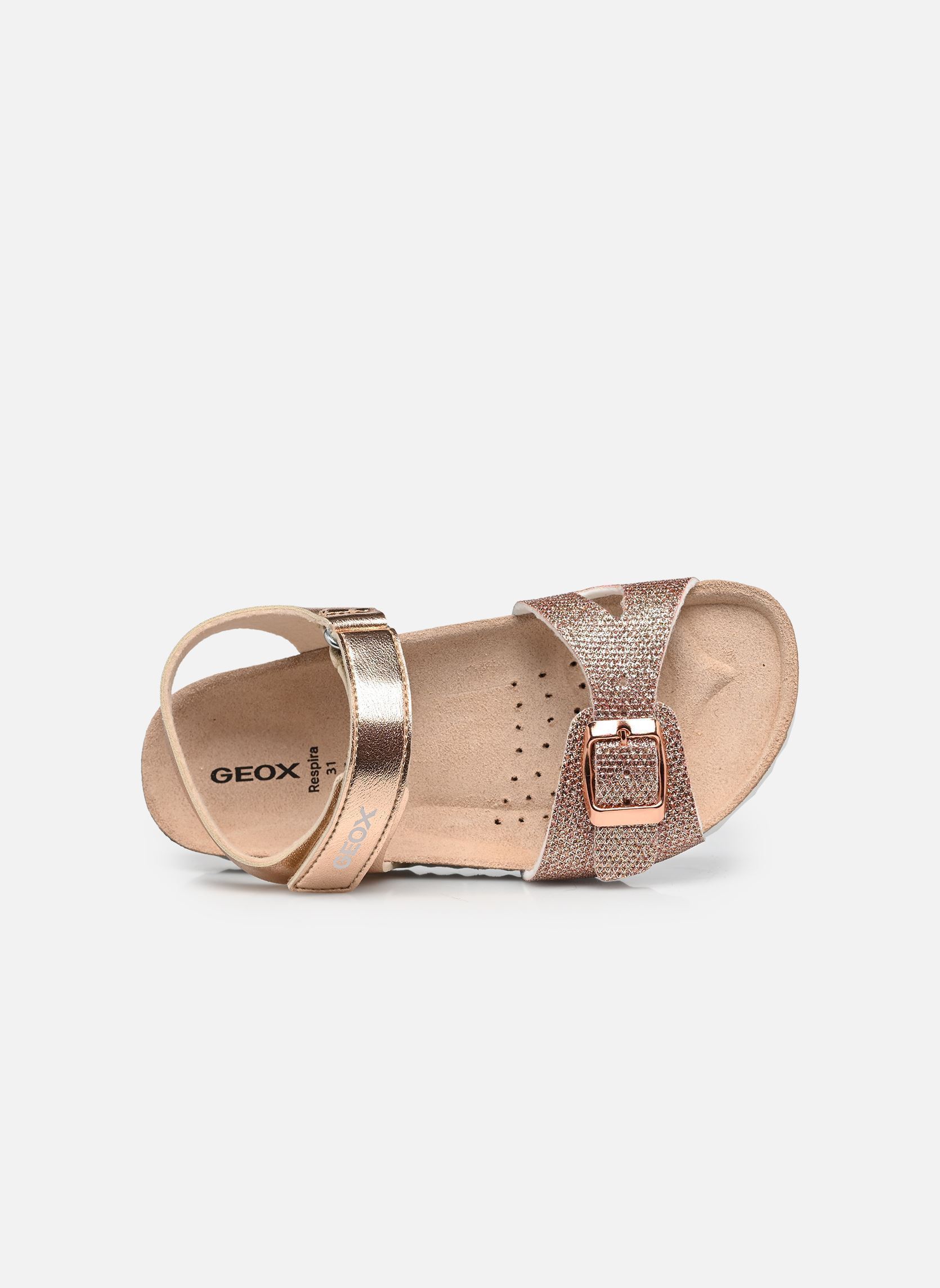 Sandalen J Adriel Girl J028MC mädchen silber Geox Sandalen J Adriel Girl J028MC mädchen silber Rosegold
