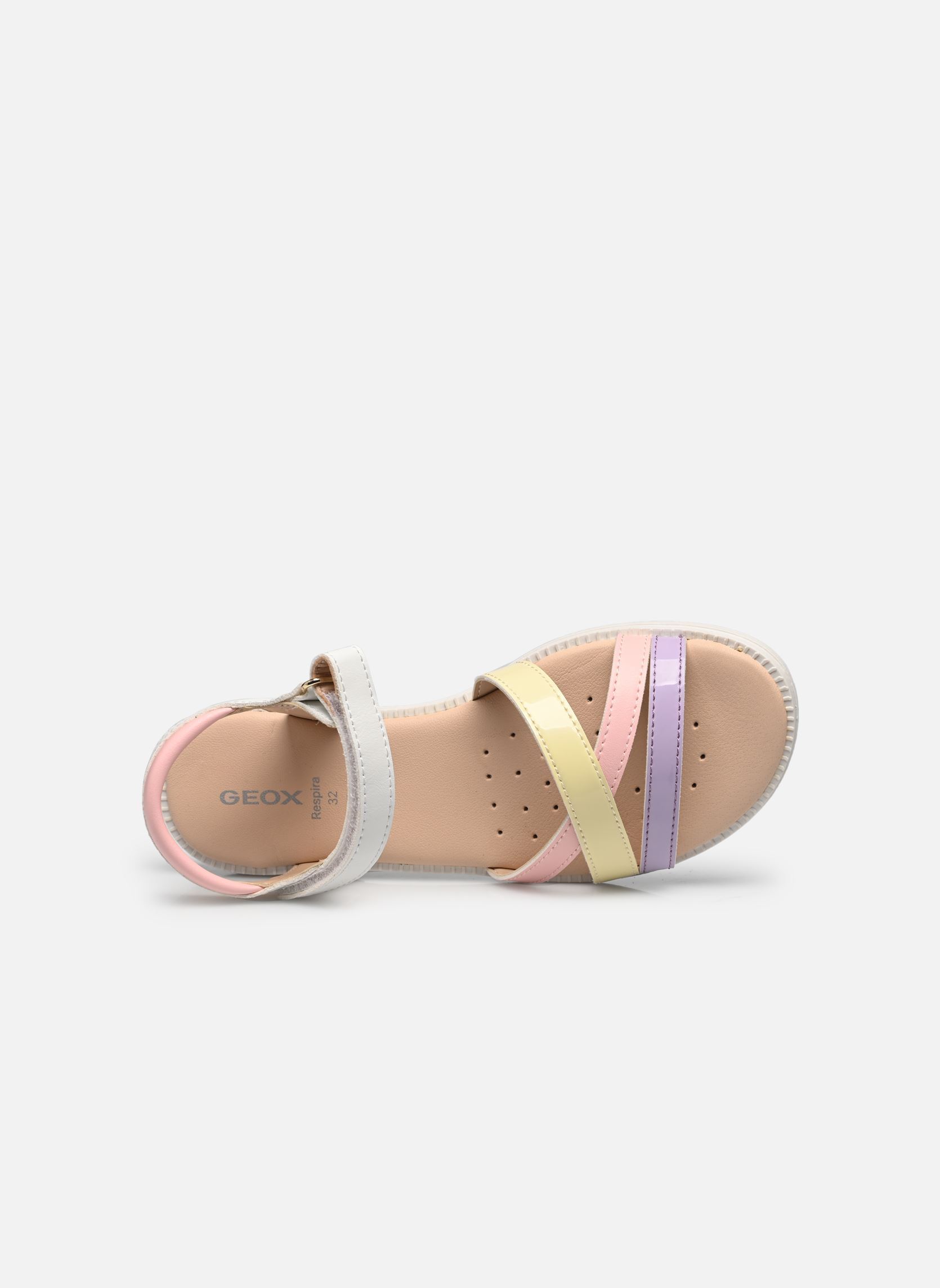 Sandalen J Sandal Karly Girl J5235D meisjes wit Geox Sandalen J Sandal Karly Girl J5235D meisjes wit White/lilac