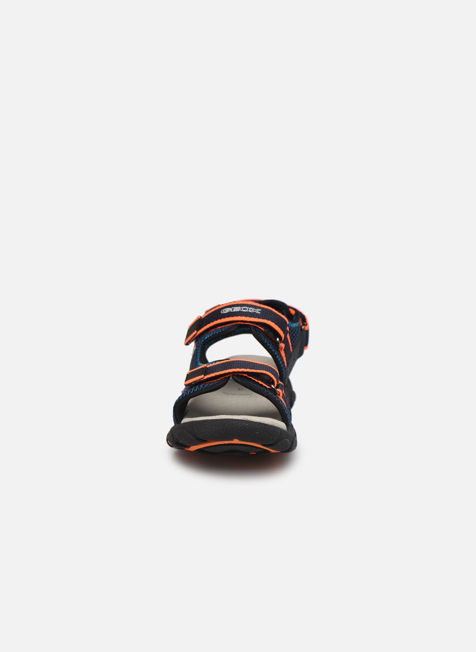 Sandales Jr Sandal Strada J1524A garçon bleu Geox Sandales Jr Sandal Strada J1524A garçon bleu Navy/Fluo Orange