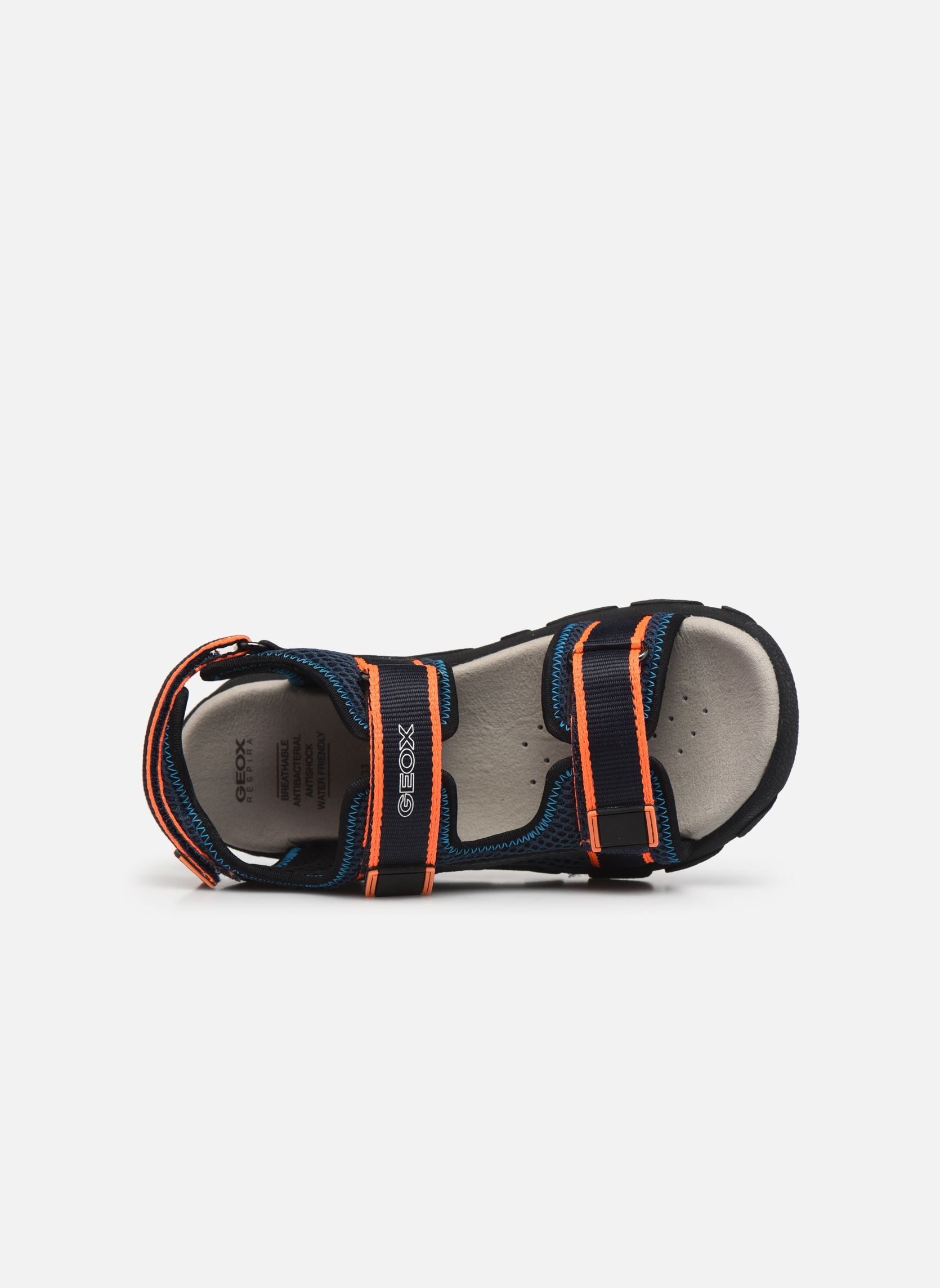 Sandales Jr Sandal Strada J1524A garçon bleu Geox Sandales Jr Sandal Strada J1524A garçon bleu Navy/Fluo Orange