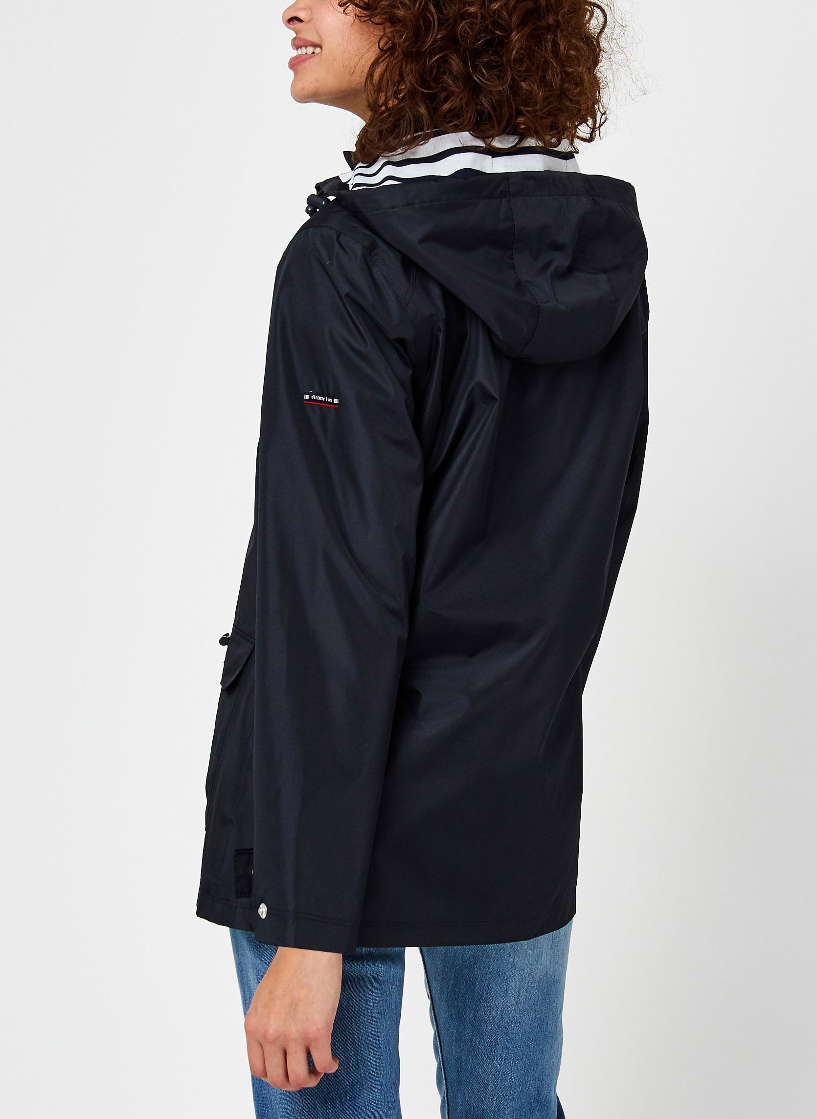 Vestes imperméable Parka ''Audierne'' Femme femme bleu Armor Lux Vestes imperméable Parka ''Audierne'' Femme femme bleu Rich Navy