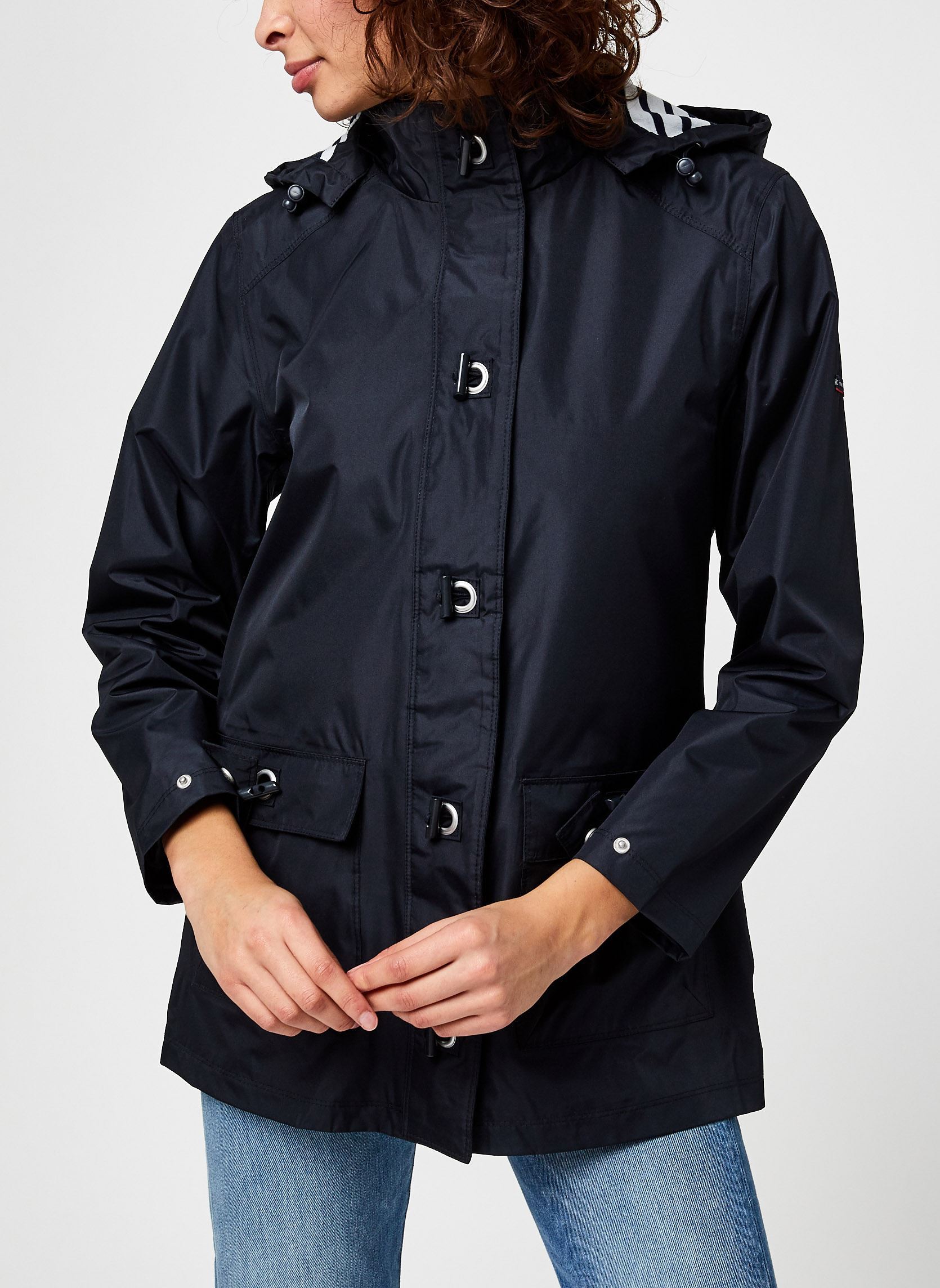 Vestes imperméable Parka ''Audierne'' Femme femme bleu Armor Lux Vestes imperméable Parka ''Audierne'' Femme femme bleu Rich Navy