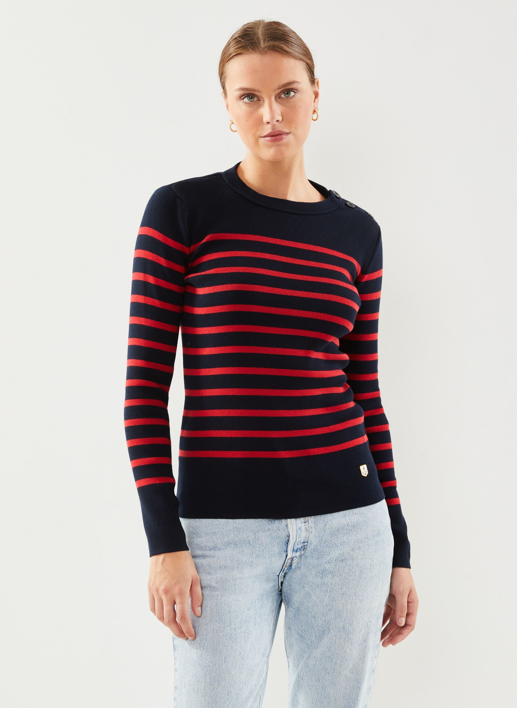 Vêtements Armor Lux Pull Marin ''Groix'' Femme pour Accessoires - vue 4