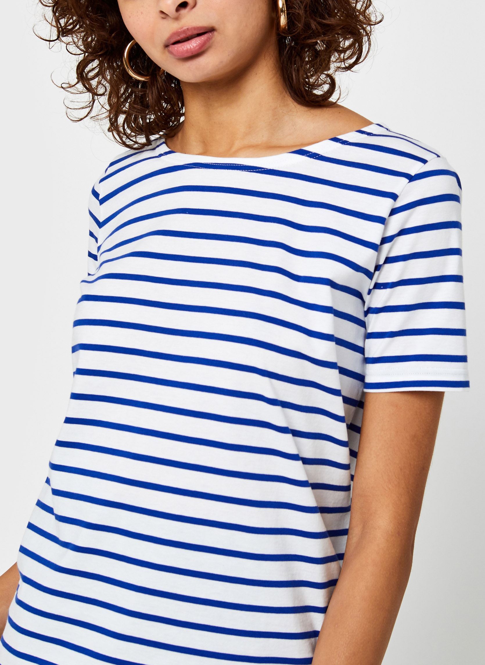 T-shirts Marinière ''Hoëdic'' Femme dames wit Armor Lux T-shirts Marinière ''Hoëdic'' Femme dames wit BLANC/ETOILE