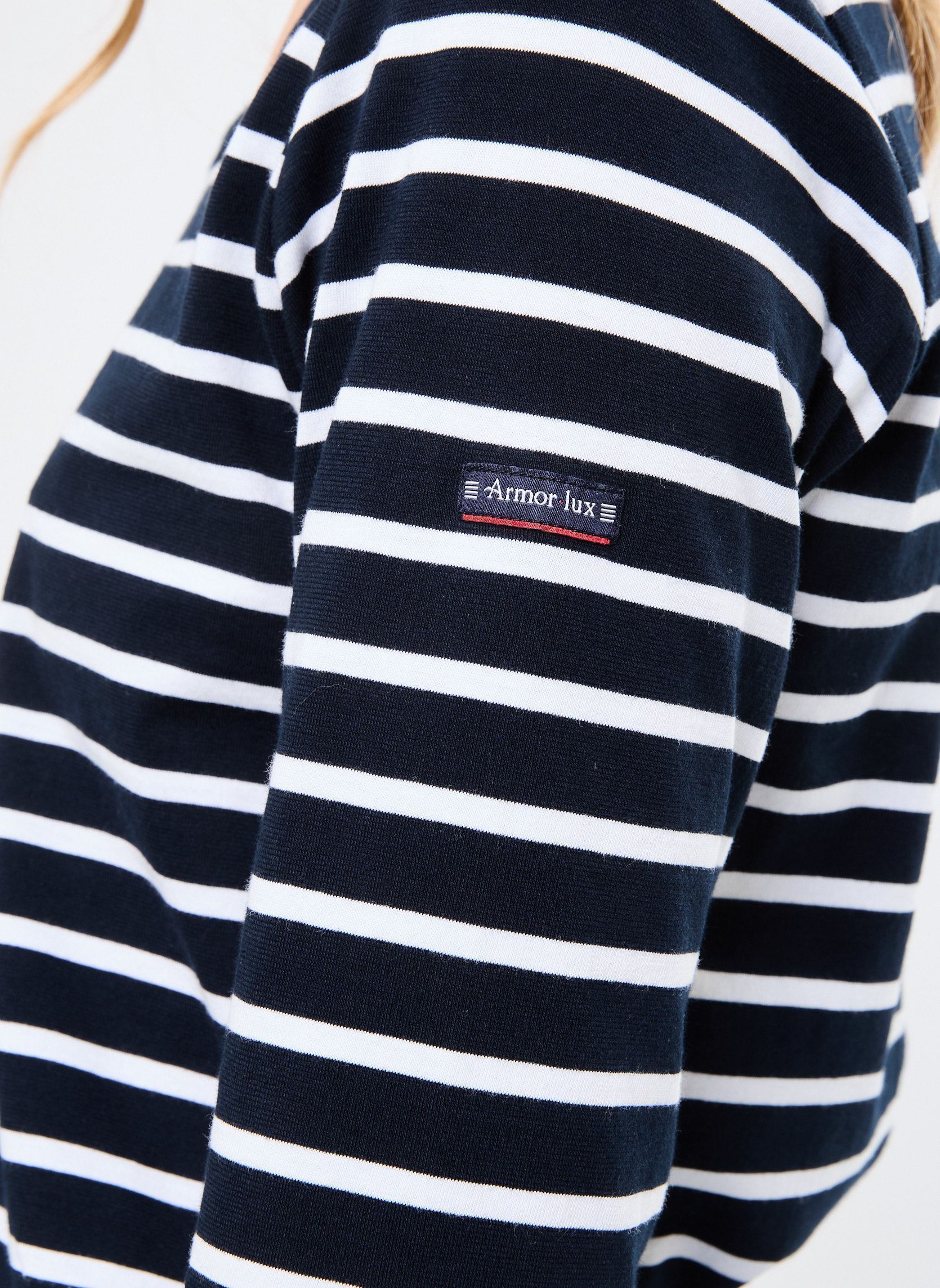 T-Shirts Marinière ''Cap Coz'' Femme damen blau Armor Lux T-Shirts Marinière ''Cap Coz'' Femme damen blau Rich Navy Blanc