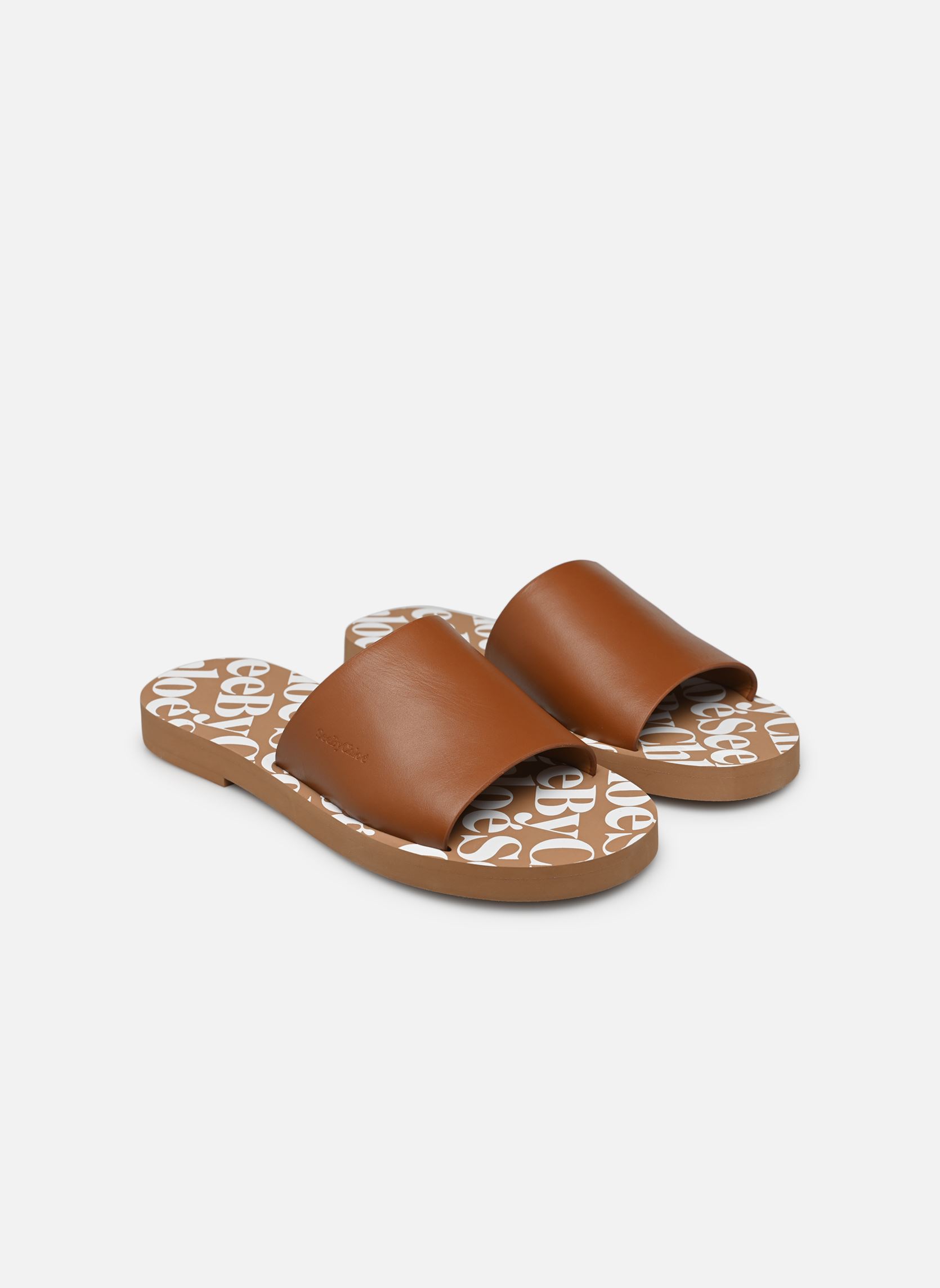 Pantoletten Essie Slide damen braun See by Chloé Pantoletten Essie Slide damen braun TAN