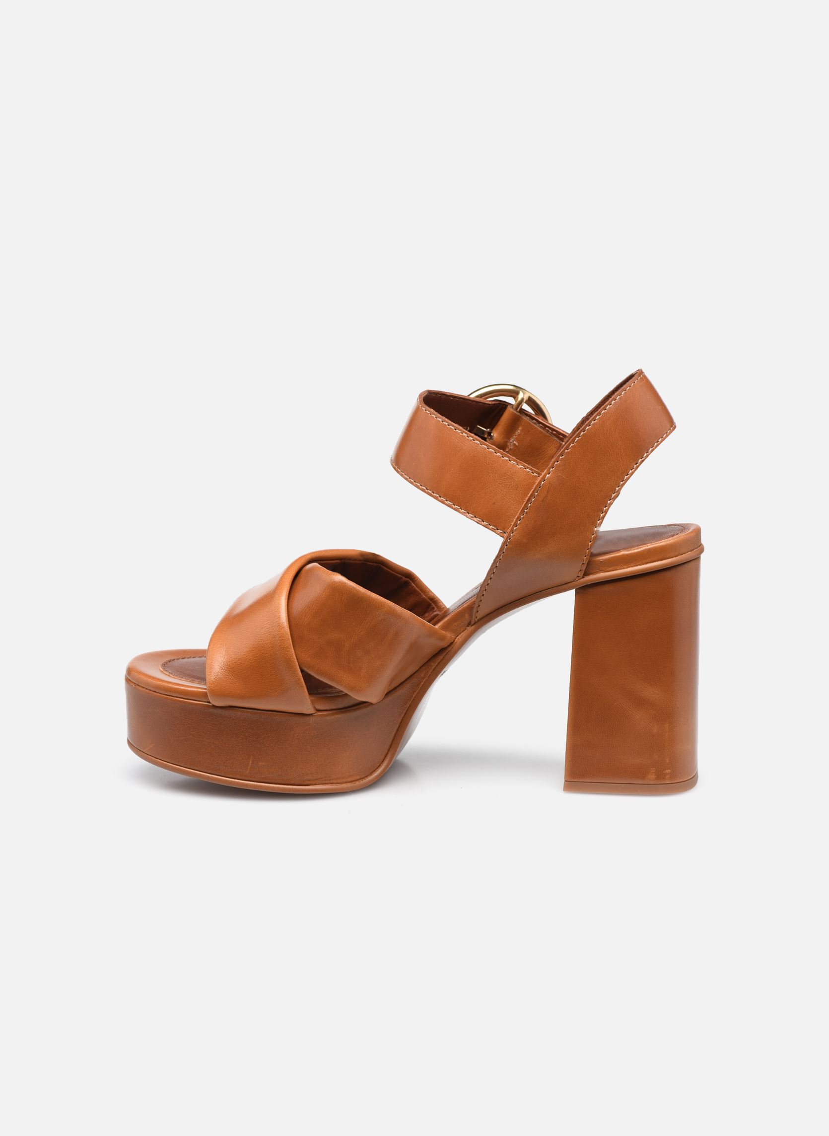 Sandales Lyna High Sandals femme marron See by Chloé Sandales Lyna High Sandals femme marron LIGHT/PASTEL BROWN