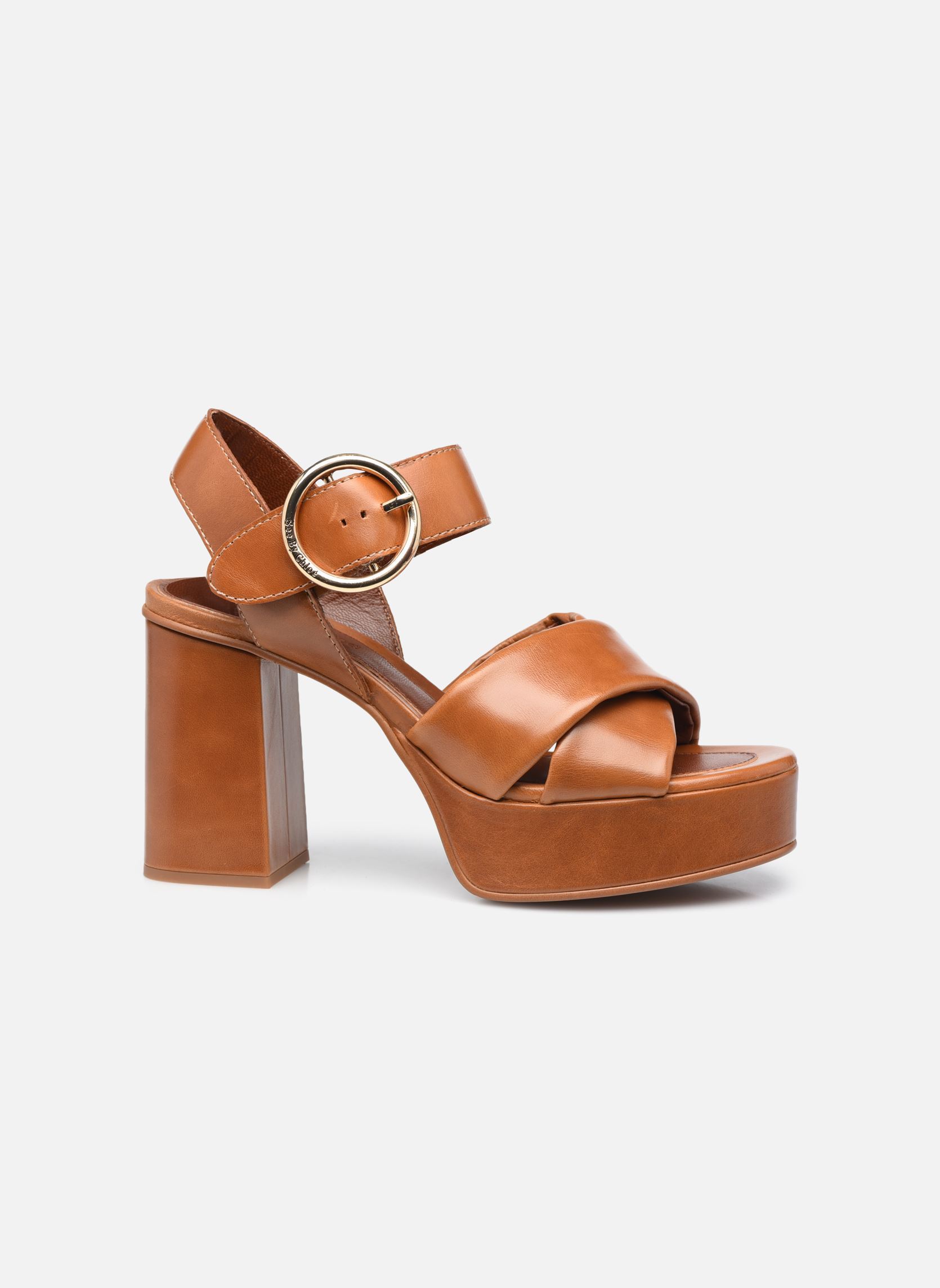 Sandales Lyna High Sandals femme marron See by Chloé Sandales Lyna High Sandals femme marron LIGHT/PASTEL BROWN