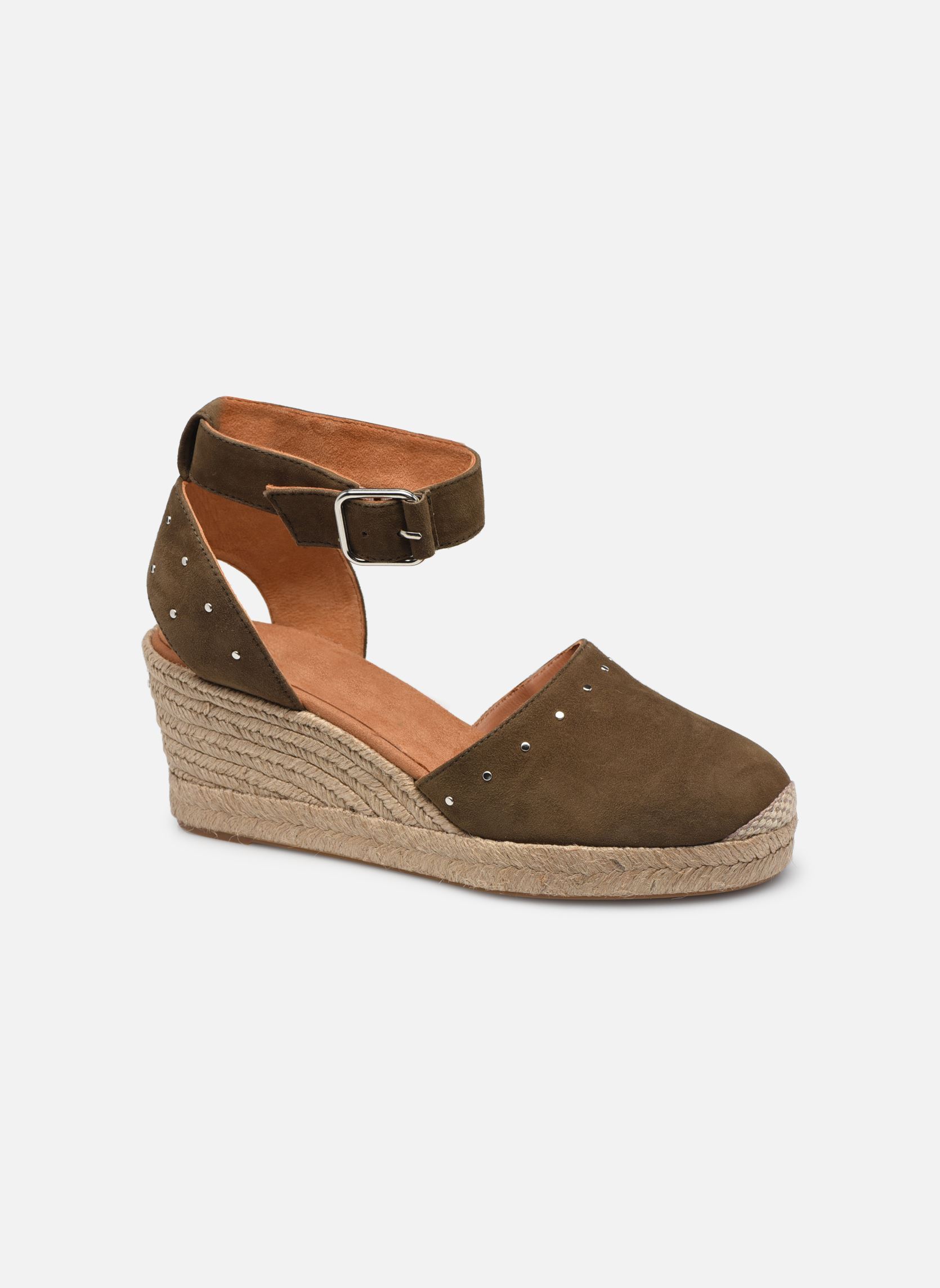 Espadrilles compensées et plateformes CLIVER femme vert Unisa Espadrilles compensées et plateformes CLIVER femme vert CLIVER-KS SALVIA