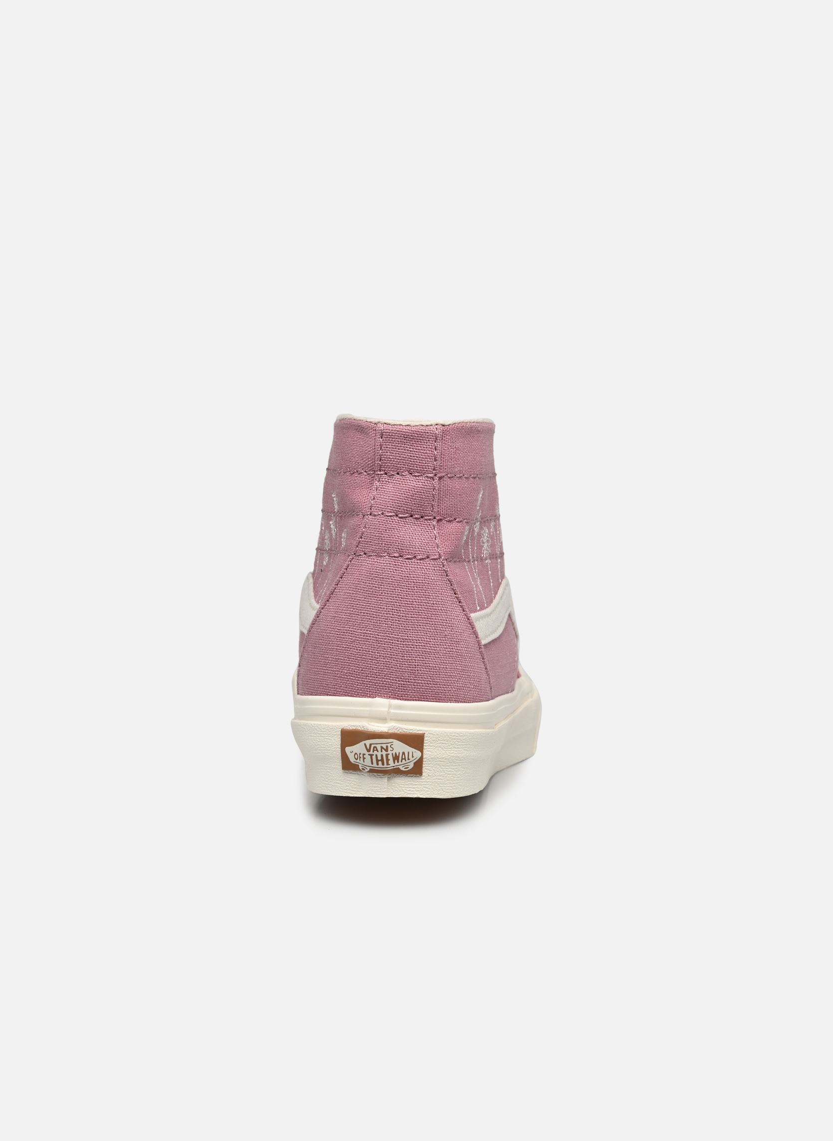 Baskets toile UA SK8-Hi Tapered W femme rose Vans Baskets toile UA SK8-Hi Tapered W femme rose ECO THEORY EMBROIDERED FLOWERS