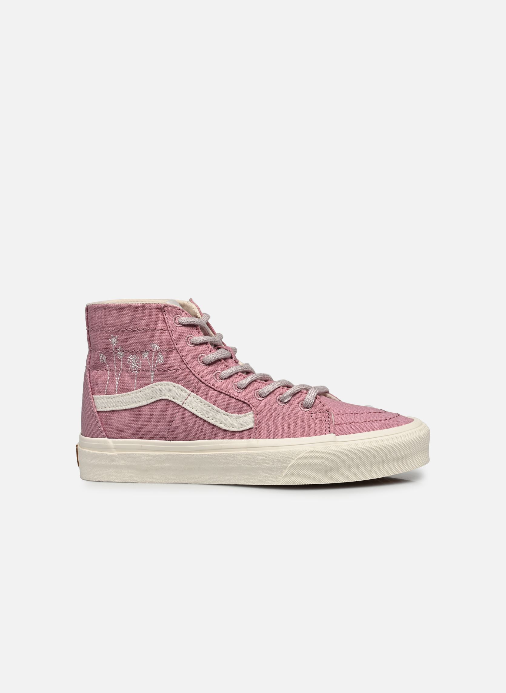 Baskets toile UA SK8-Hi Tapered W femme rose Vans Baskets toile UA SK8-Hi Tapered W femme rose ECO THEORY EMBROIDERED FLOWERS