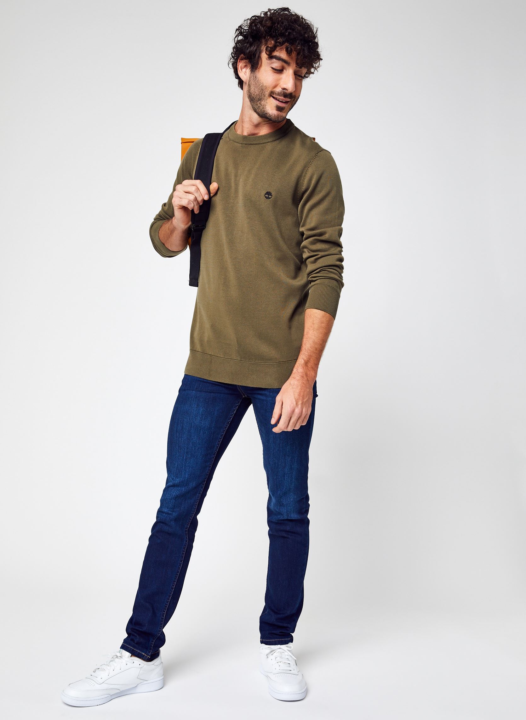 Sweatshirts LS Williams River Cotton YD Crew Sweater heren groen Timberland Sweatshirts LS Williams River Cotton YD Crew Sweater heren groen GRAPE LEAF