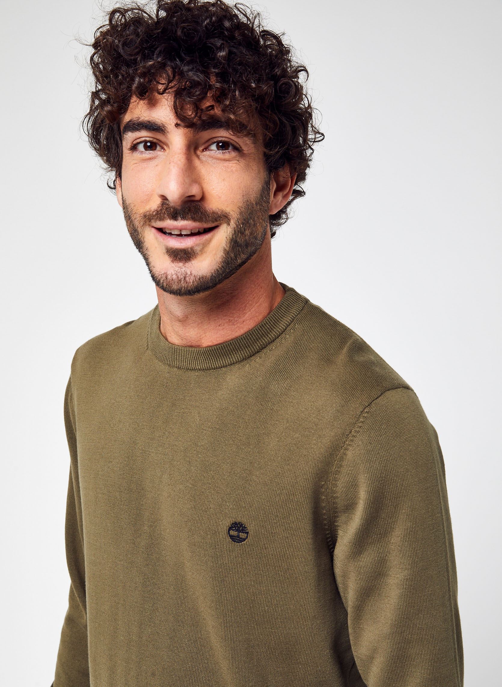 Sweatshirts LS Williams River Cotton YD Crew Sweater heren groen Timberland Sweatshirts LS Williams River Cotton YD Crew Sweater heren groen GRAPE LEAF