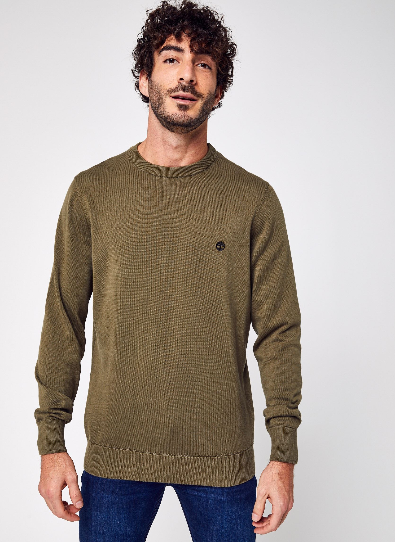 Sweatshirts LS Williams River Cotton YD Crew Sweater heren groen Timberland Sweatshirts LS Williams River Cotton YD Crew Sweater heren groen GRAPE LEAF