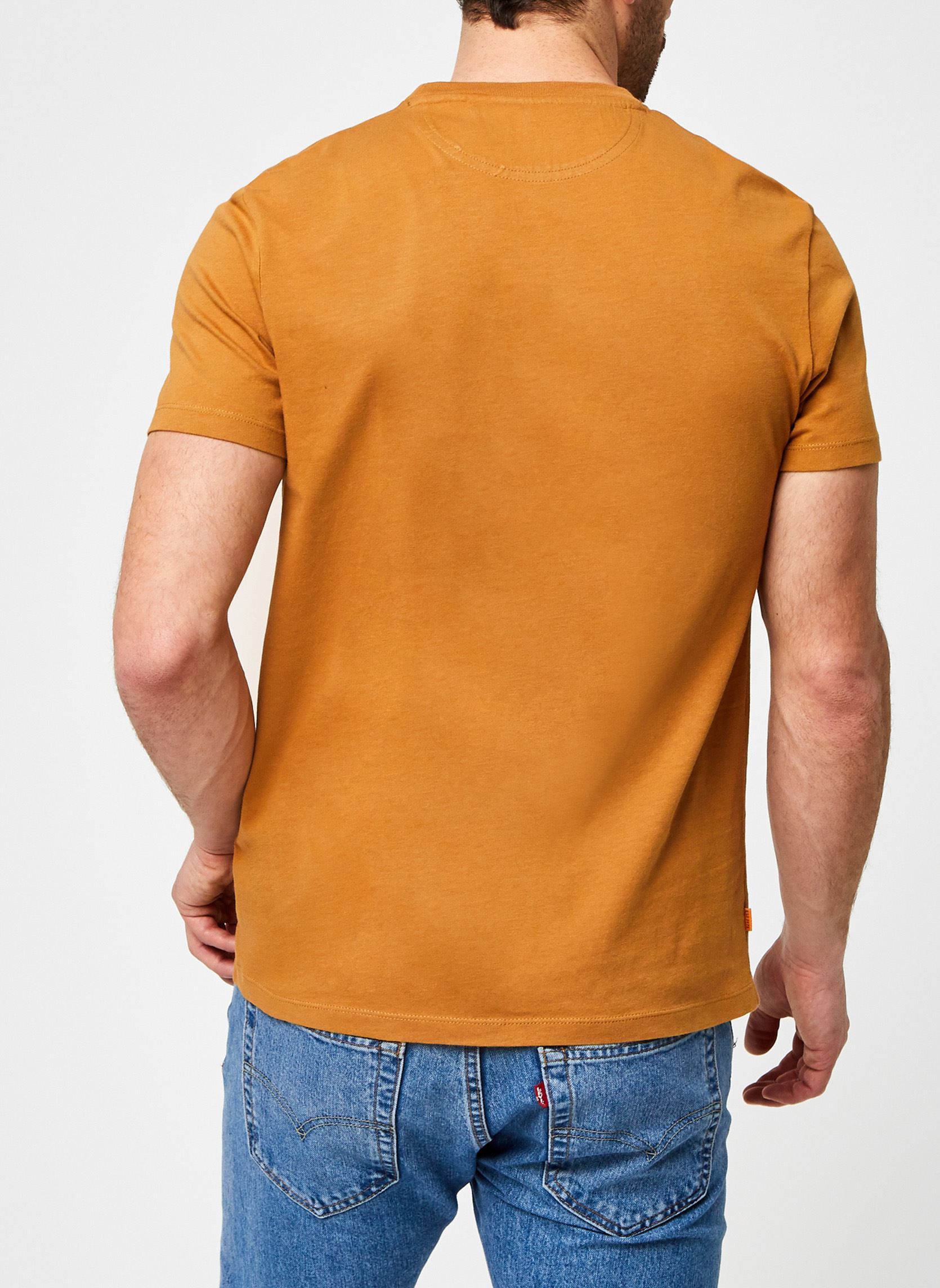 Tee-shirts SS Dunstan River Jersey Crew Tee Slim homme marron Timberland Tee-shirts SS Dunstan River Jersey Crew Tee Slim homme marron WHEAT BOOT