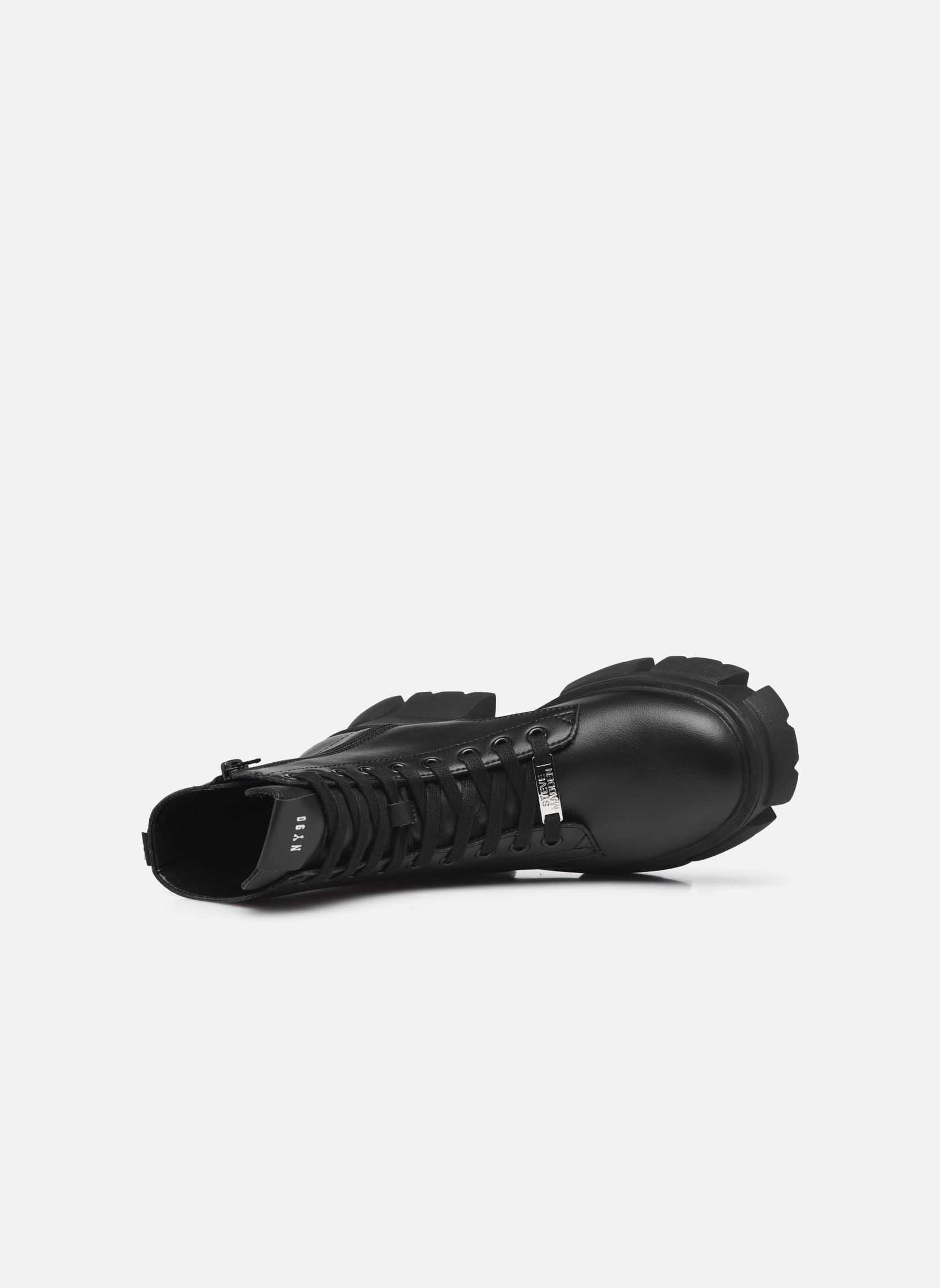 Veterlaarsjes TANKER dames zwart Steve Madden Veterlaarsjes TANKER dames zwart Black leather