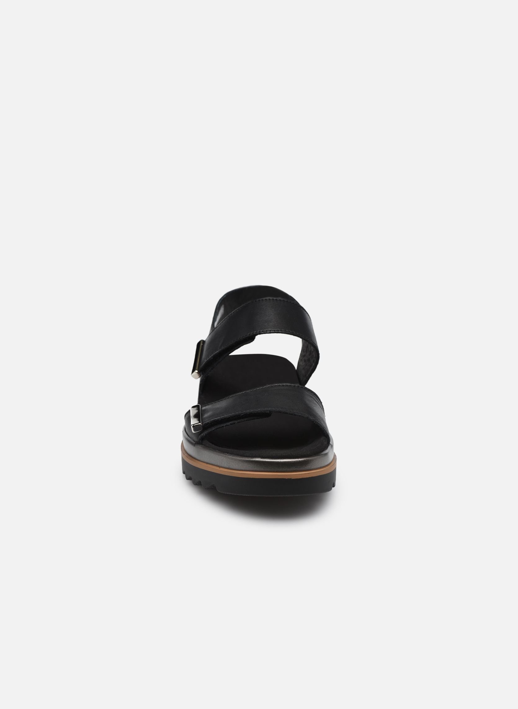 Sandalen met sleehak en plateau Dominica dames zwart Mephisto Sandalen met sleehak en plateau Dominica dames zwart BLACK