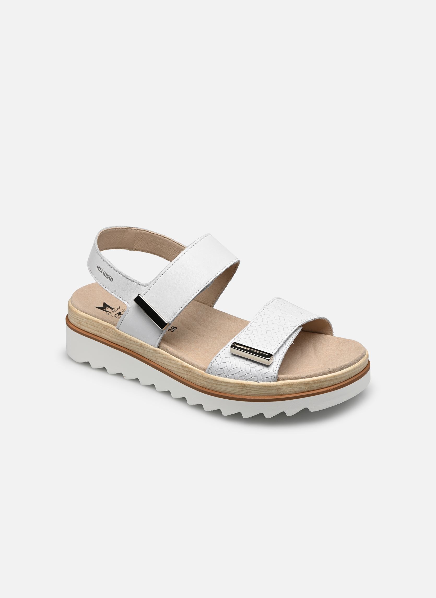 Sandali con zeppa e plateau Dominica donna bianco Mephisto Sandali con zeppa e plateau Dominica donna bianco WHITE