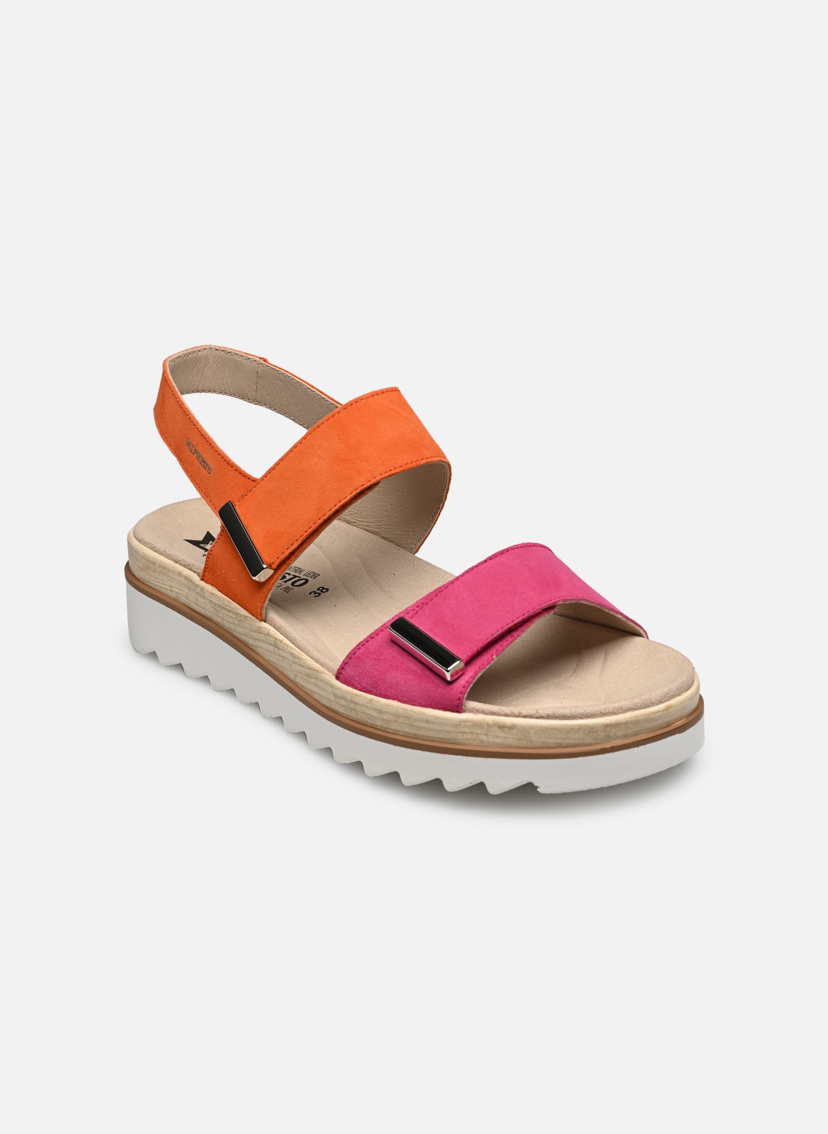 Sandali con zeppa e plateau Dominica donna rosa Mephisto Sandali con zeppa e plateau Dominica donna rosa FUCHSIA