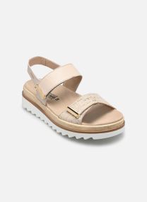 Sandali con zeppa e plateau Dominica donna marrone