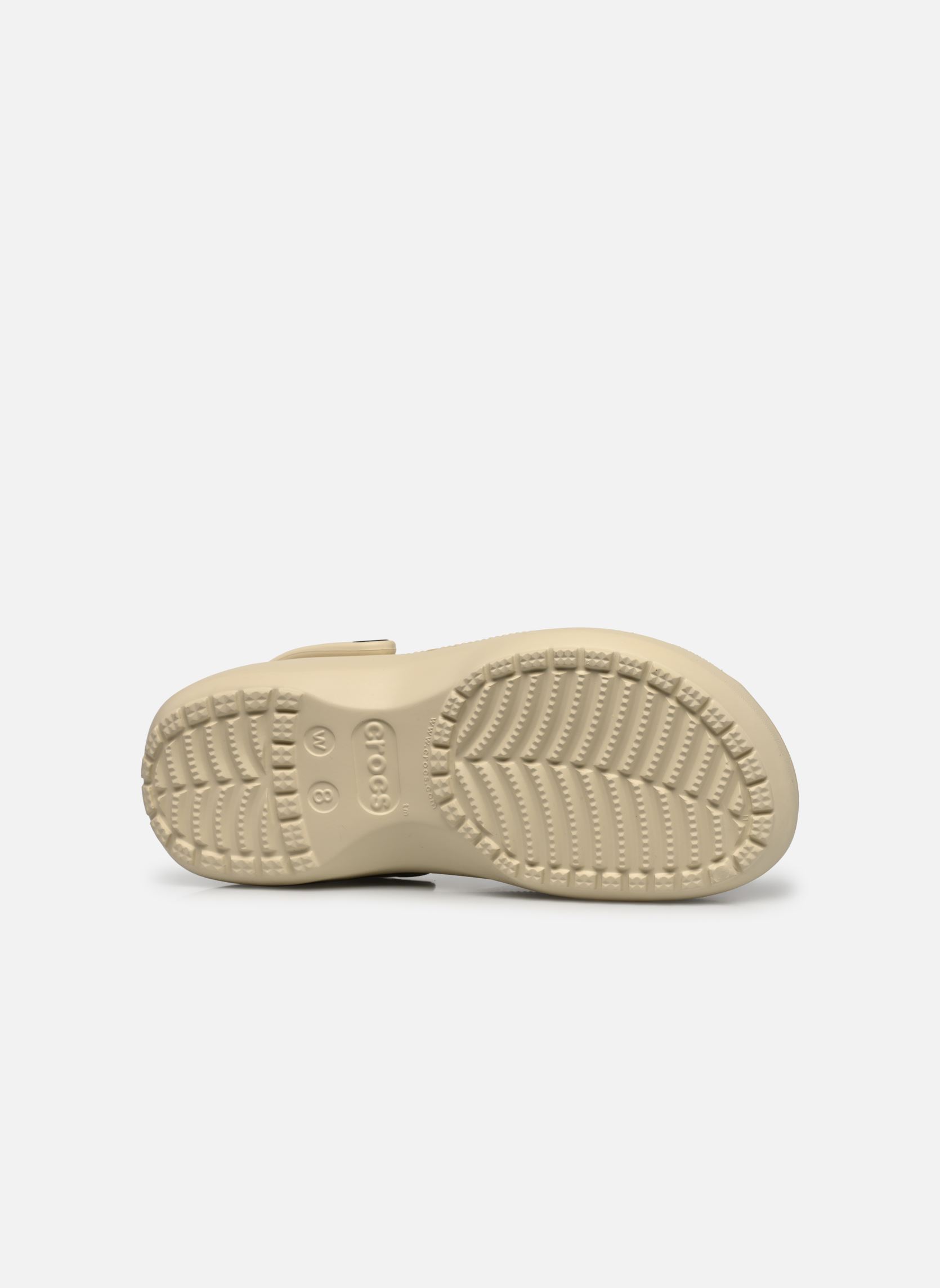 Pantoletten Classic Platform Clog W damen weiß Crocs Pantoletten Classic Platform Clog W damen weiß Bone