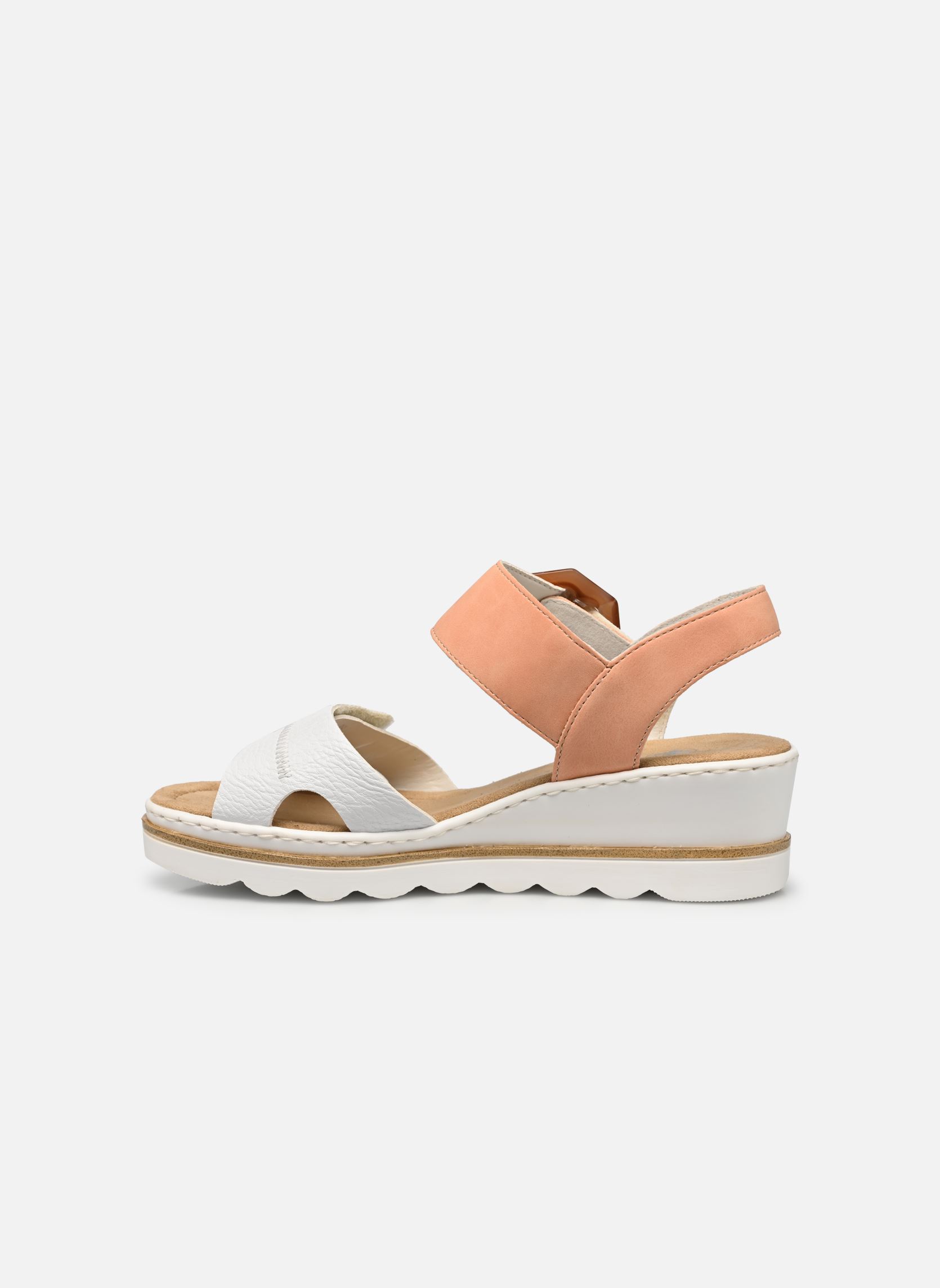 Keil- und Plateausandalen Rym damen mehrfarbig Rieker Keil- und Plateausandalen Rym damen mehrfarbig WEISS/APRIKOT