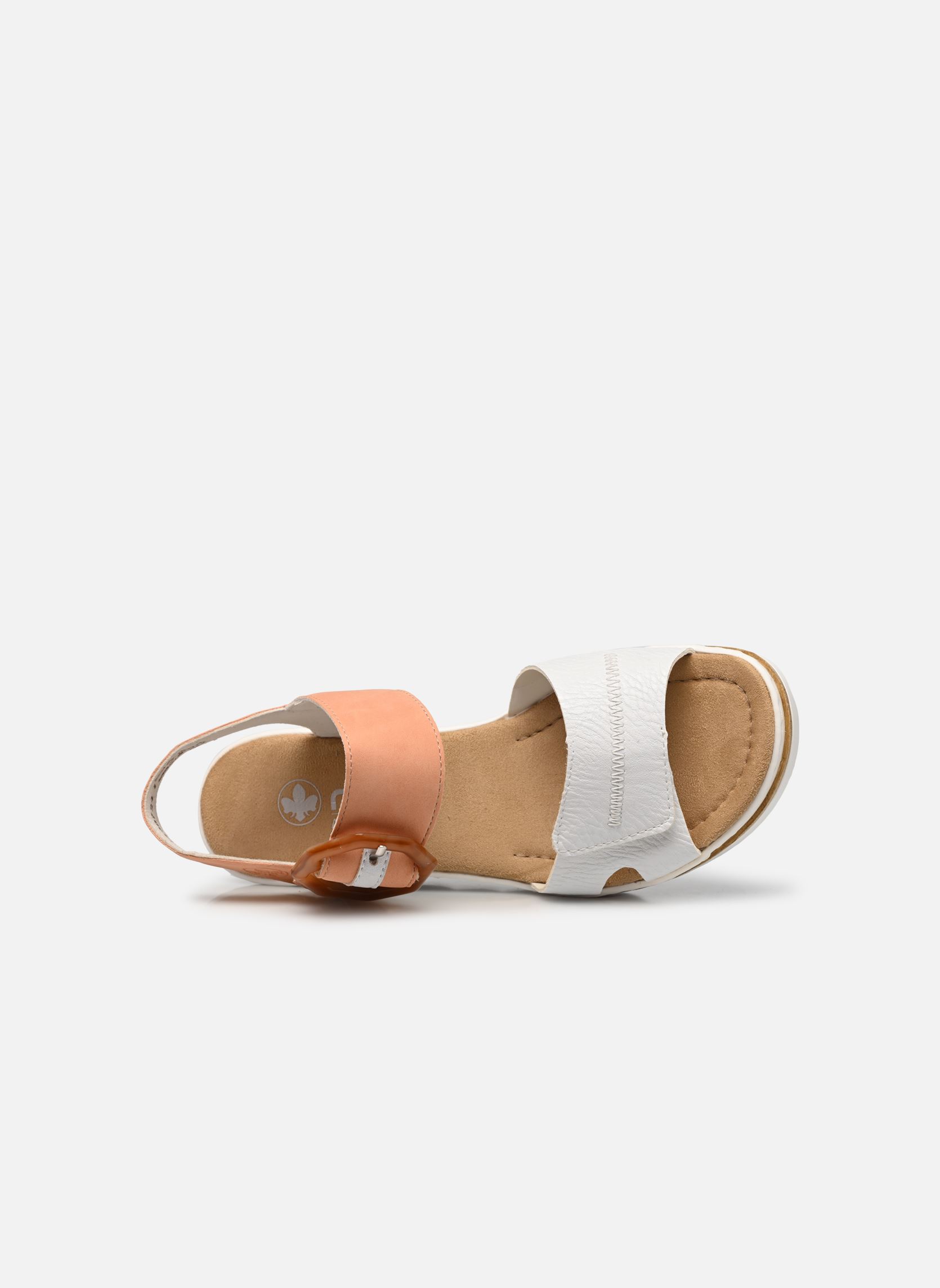 Keil- und Plateausandalen Rym damen mehrfarbig Rieker Keil- und Plateausandalen Rym damen mehrfarbig WEISS/APRIKOT