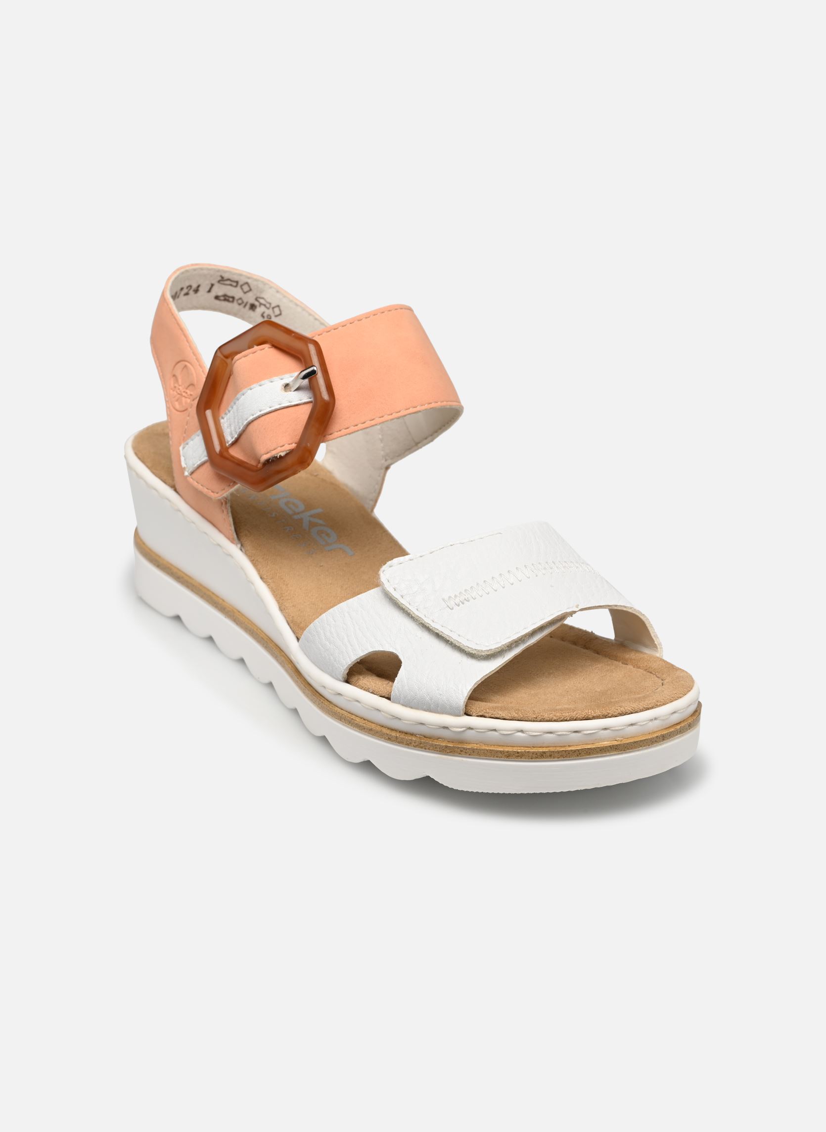 Keil- und Plateausandalen Rym damen mehrfarbig Rieker Keil- und Plateausandalen Rym damen mehrfarbig WEISS/APRIKOT