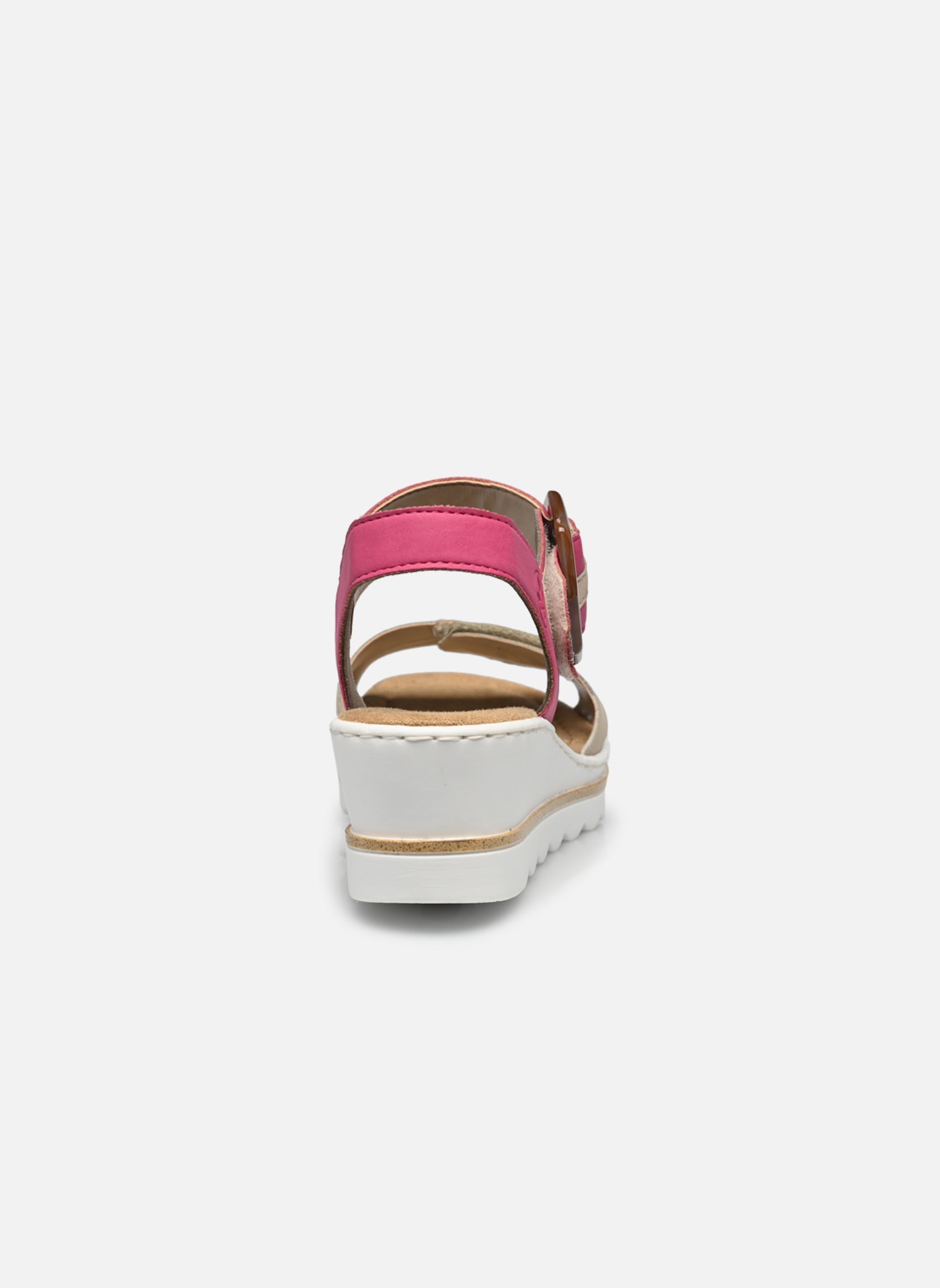 Sandali con zeppa e plateau Rym donna beige Rieker Sandali con zeppa e plateau Rym donna beige BEIGE COMBINE