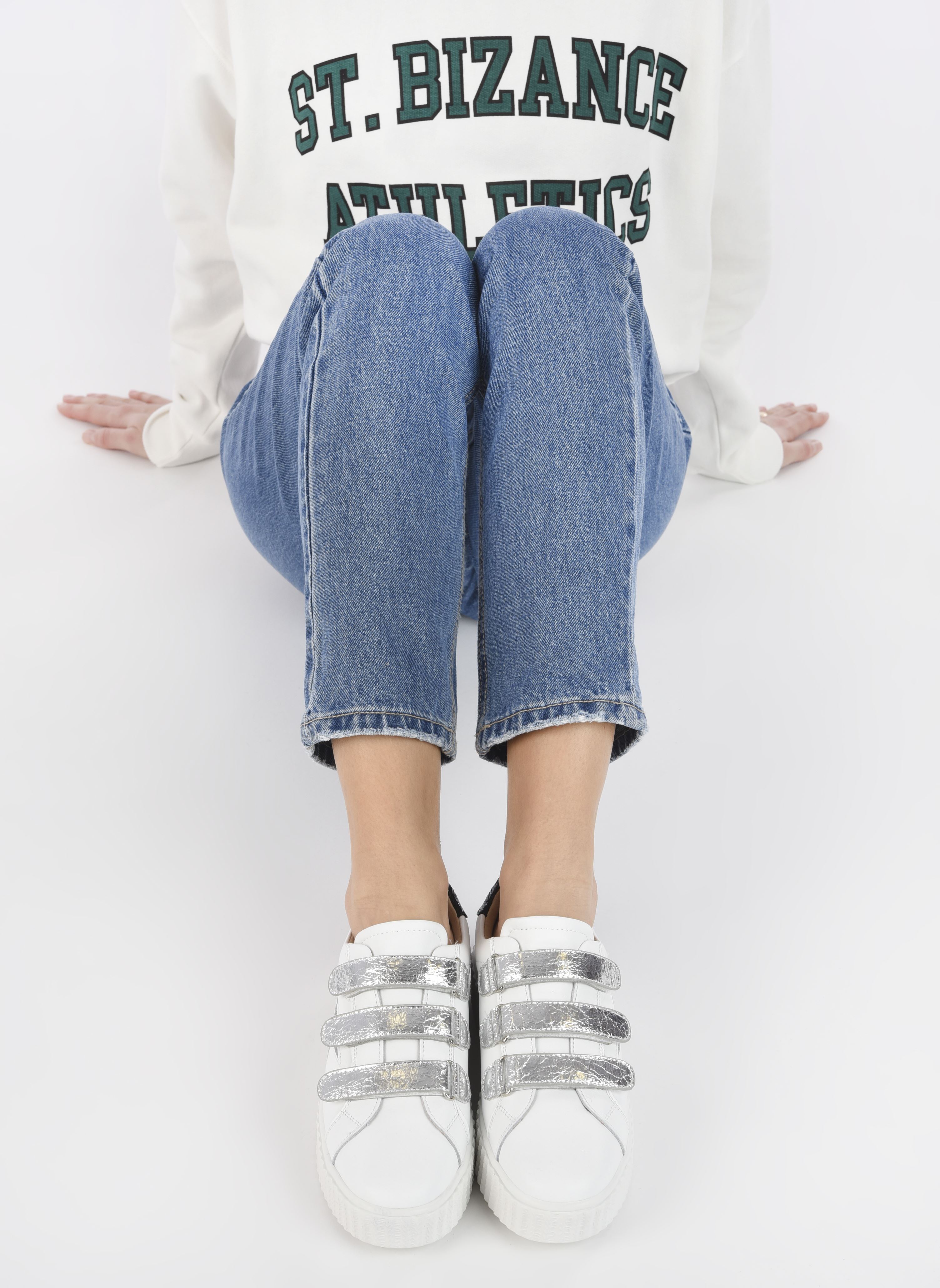 Baskets basses Jane femme blanc Vanessa Wu Baskets basses Jane femme blanc Argent