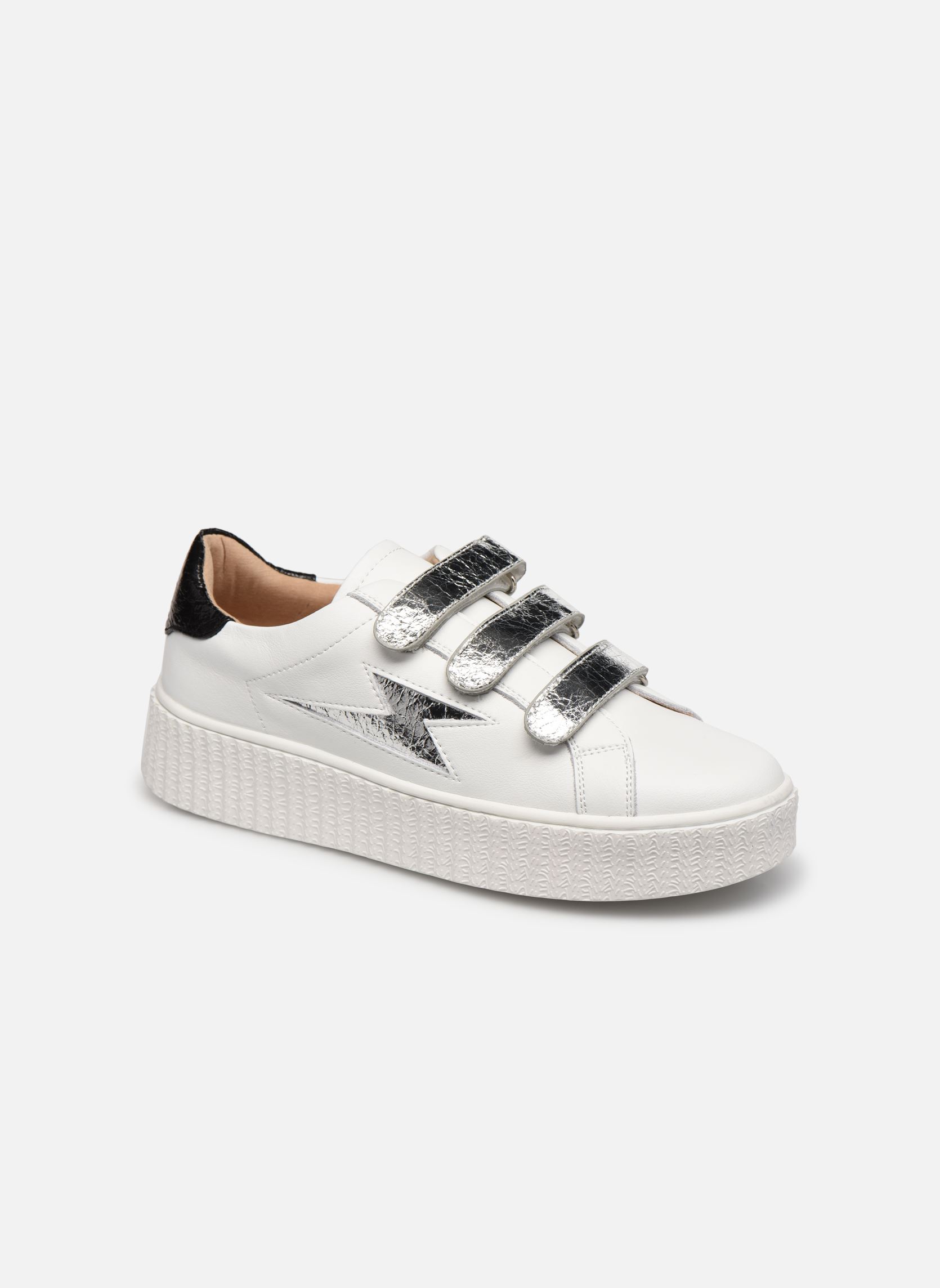 Baskets basses Jane femme blanc Vanessa Wu Baskets basses Jane femme blanc Argent