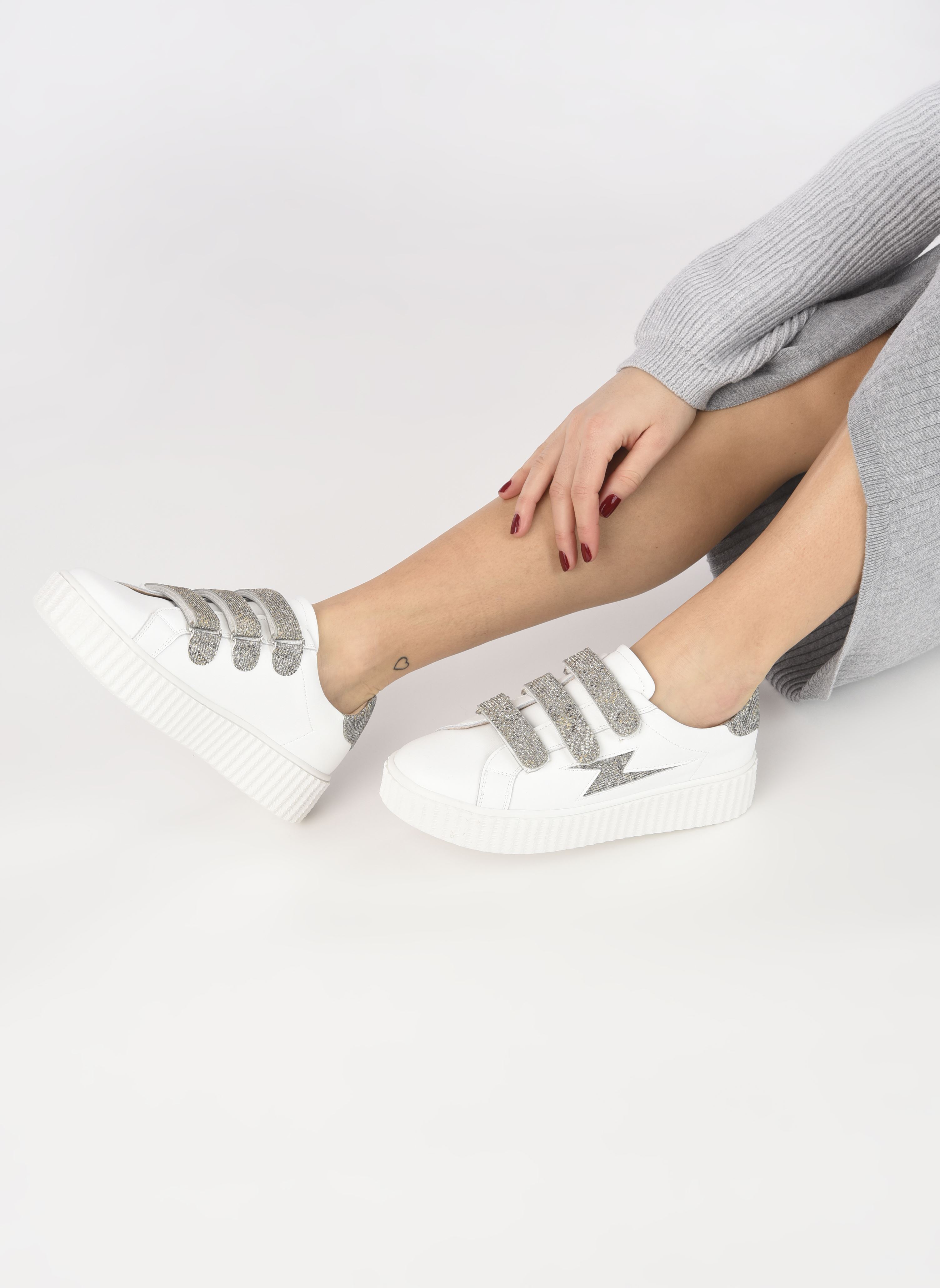 Niedrige Sneaker Jane damen weiß Vanessa Wu Niedrige Sneaker Jane damen weiß Anthracite