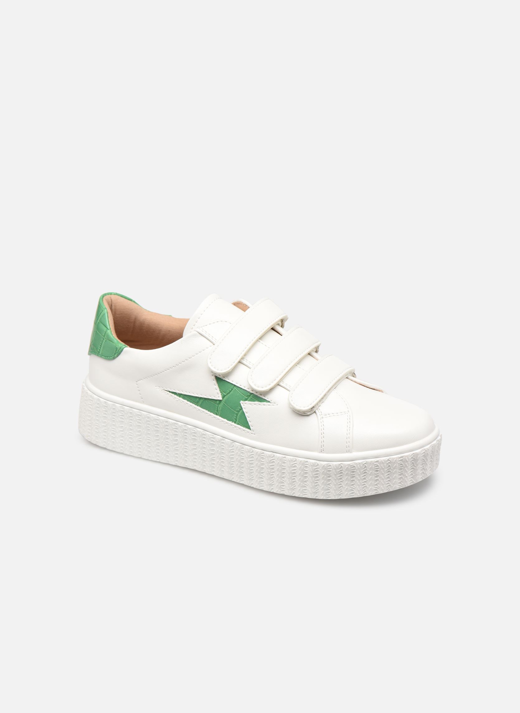 Baskets basses Elsa femme blanc Vanessa Wu Baskets basses Elsa femme blanc Vert