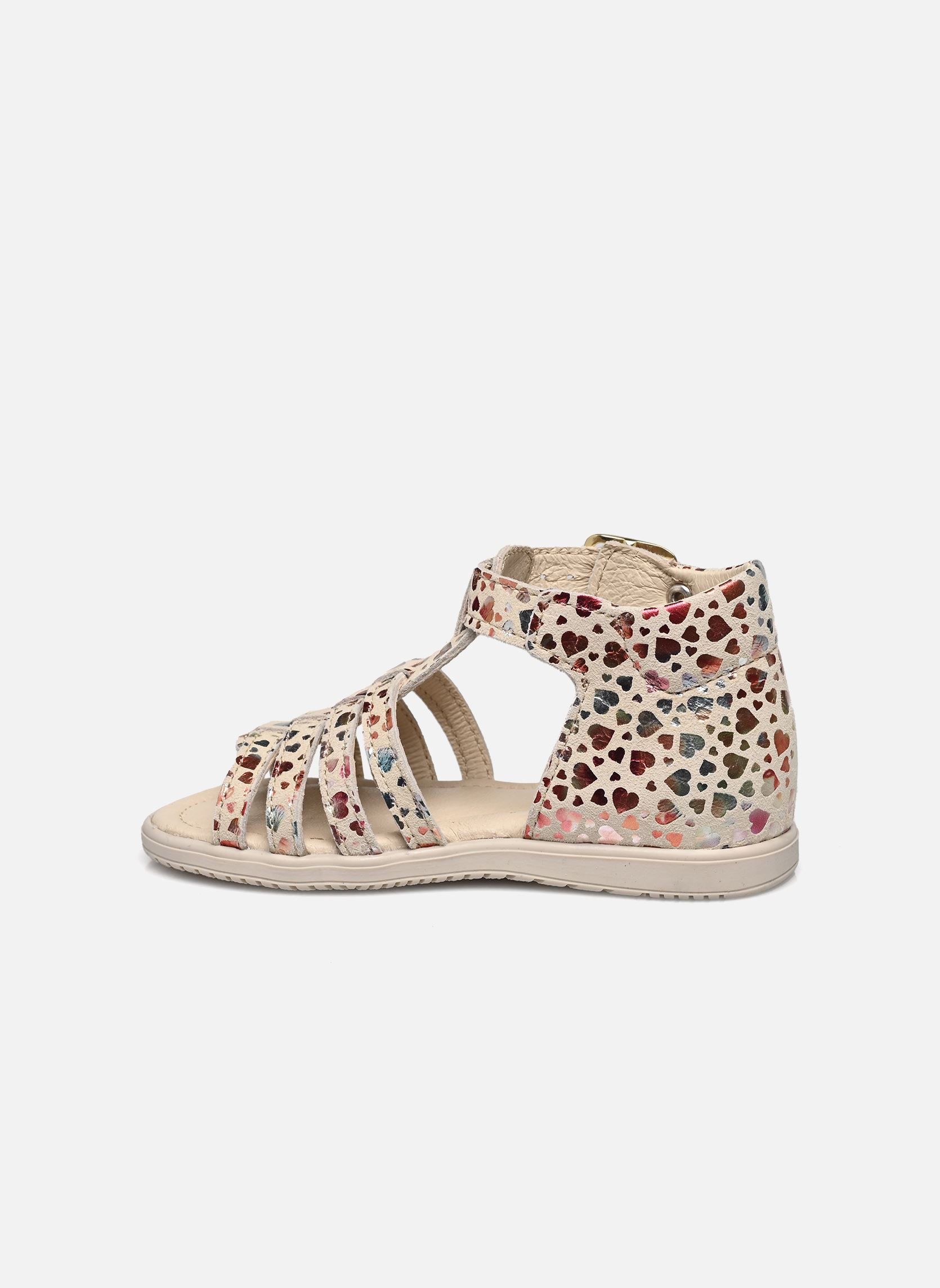 Sandales Reabou fille multicolore Bopy Sandales Reabou fille multicolore COEUR MULTI