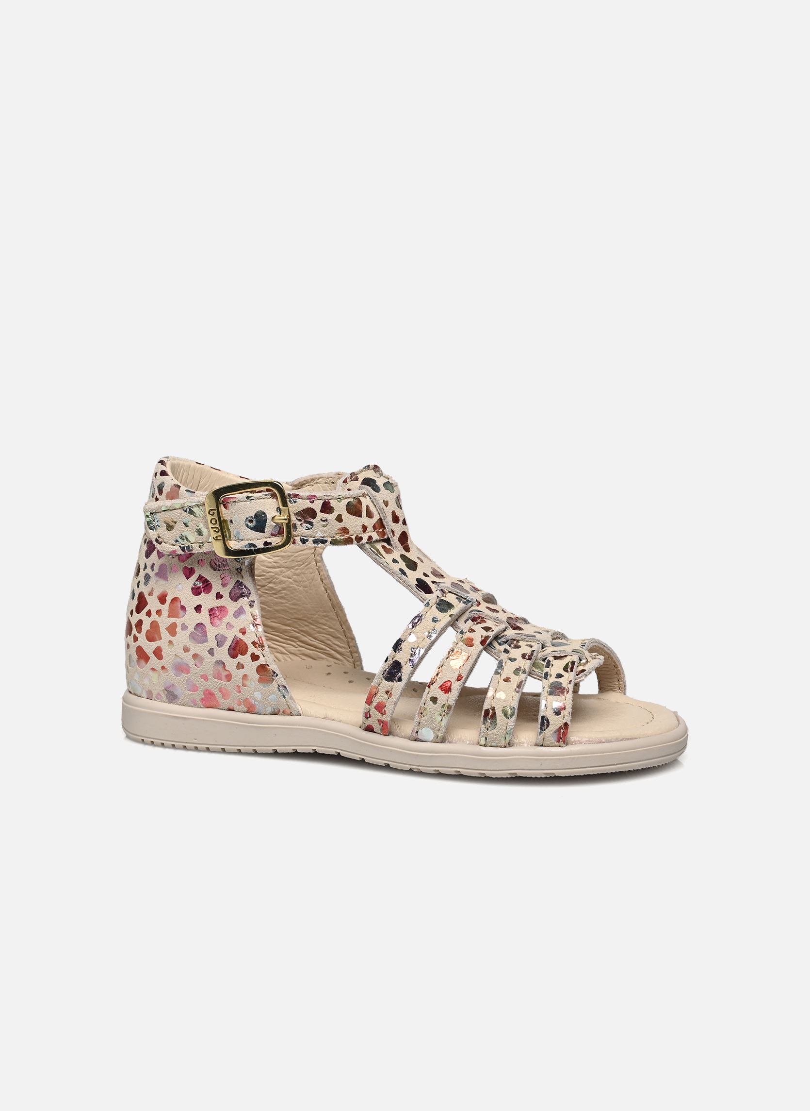 Sandales Reabou fille multicolore Bopy Sandales Reabou fille multicolore COEUR MULTI