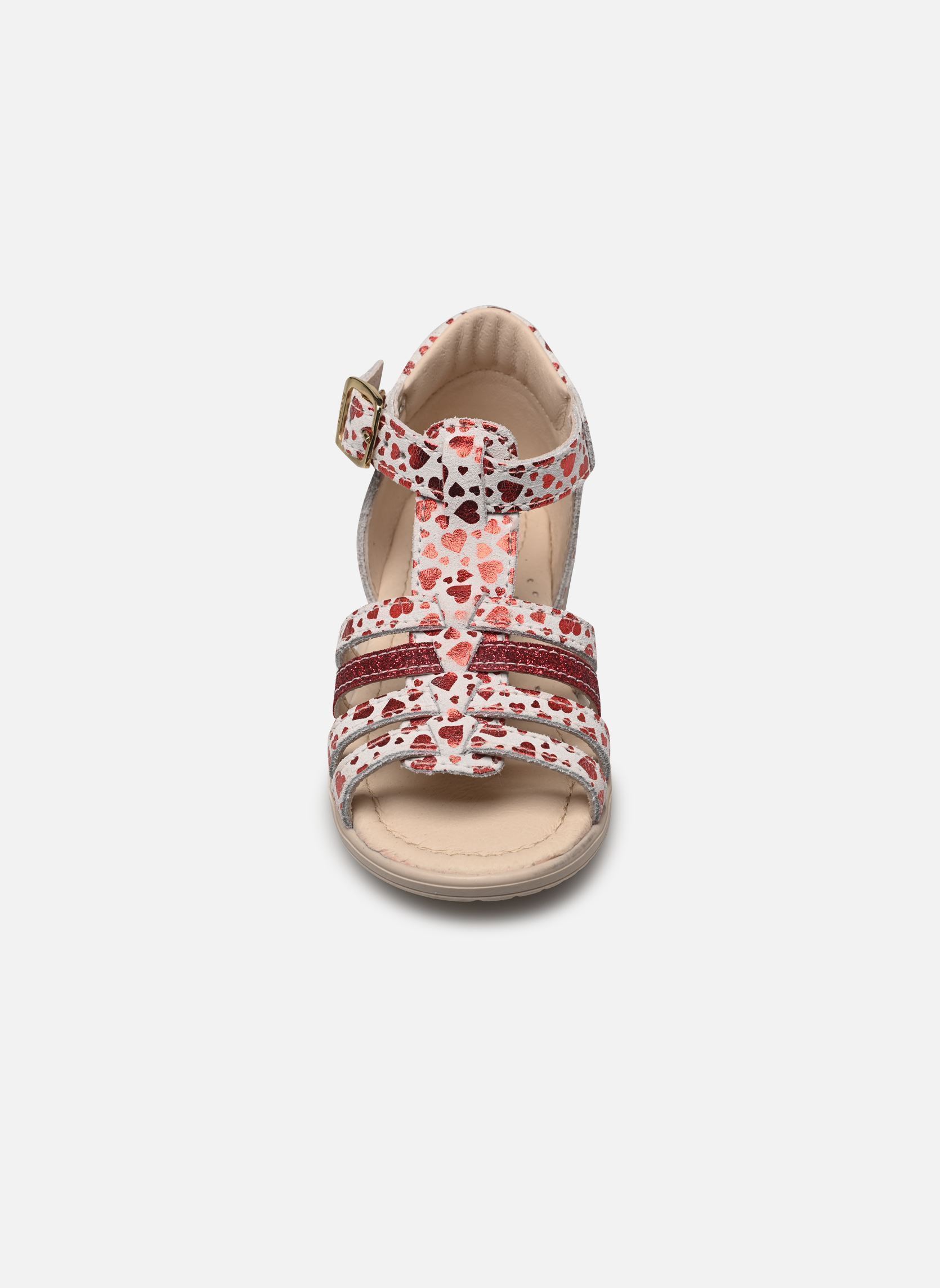 Sandales Reabou fille rouge Bopy Sandales Reabou fille rouge CŒUR ROUGE