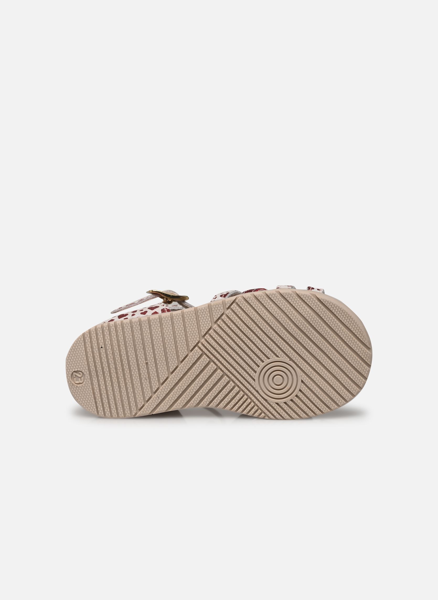 Sandales Reabou fille rouge Bopy Sandales Reabou fille rouge CŒUR ROUGE