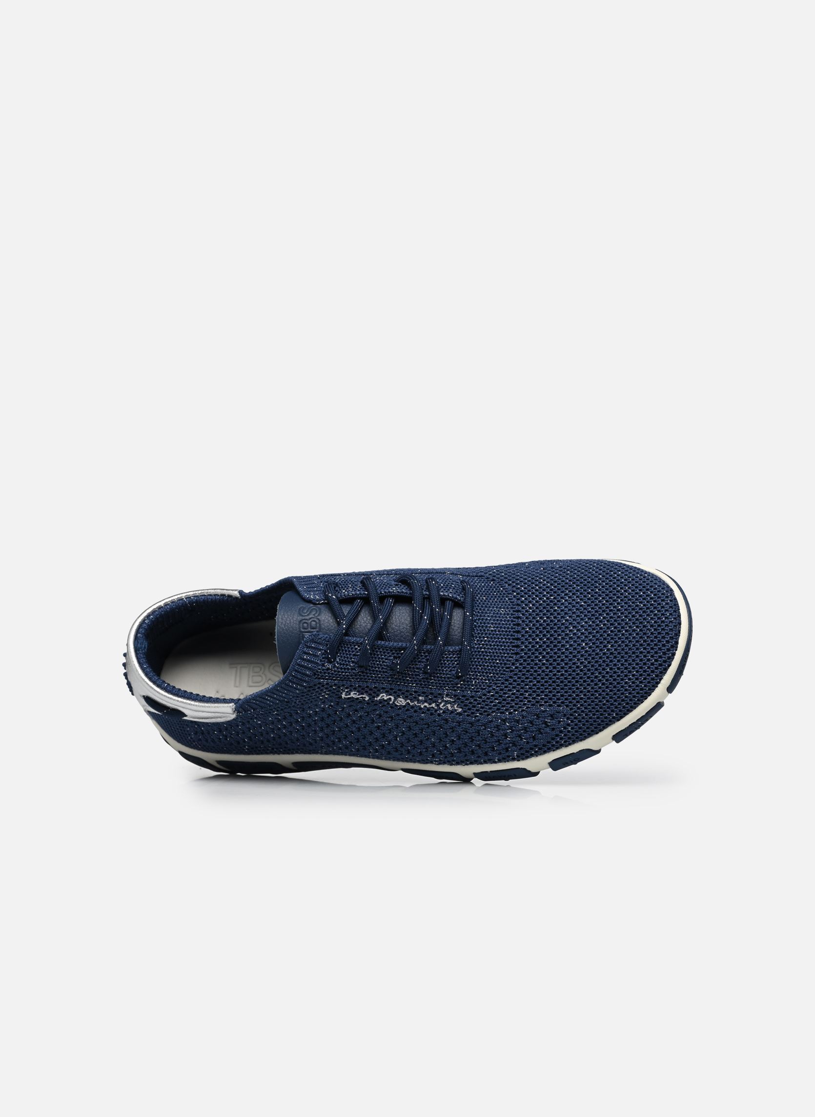 Niedrige Sneaker JAZARIA damen blau TBS Niedrige Sneaker JAZARIA damen blau CHINE REGATE + SILVER