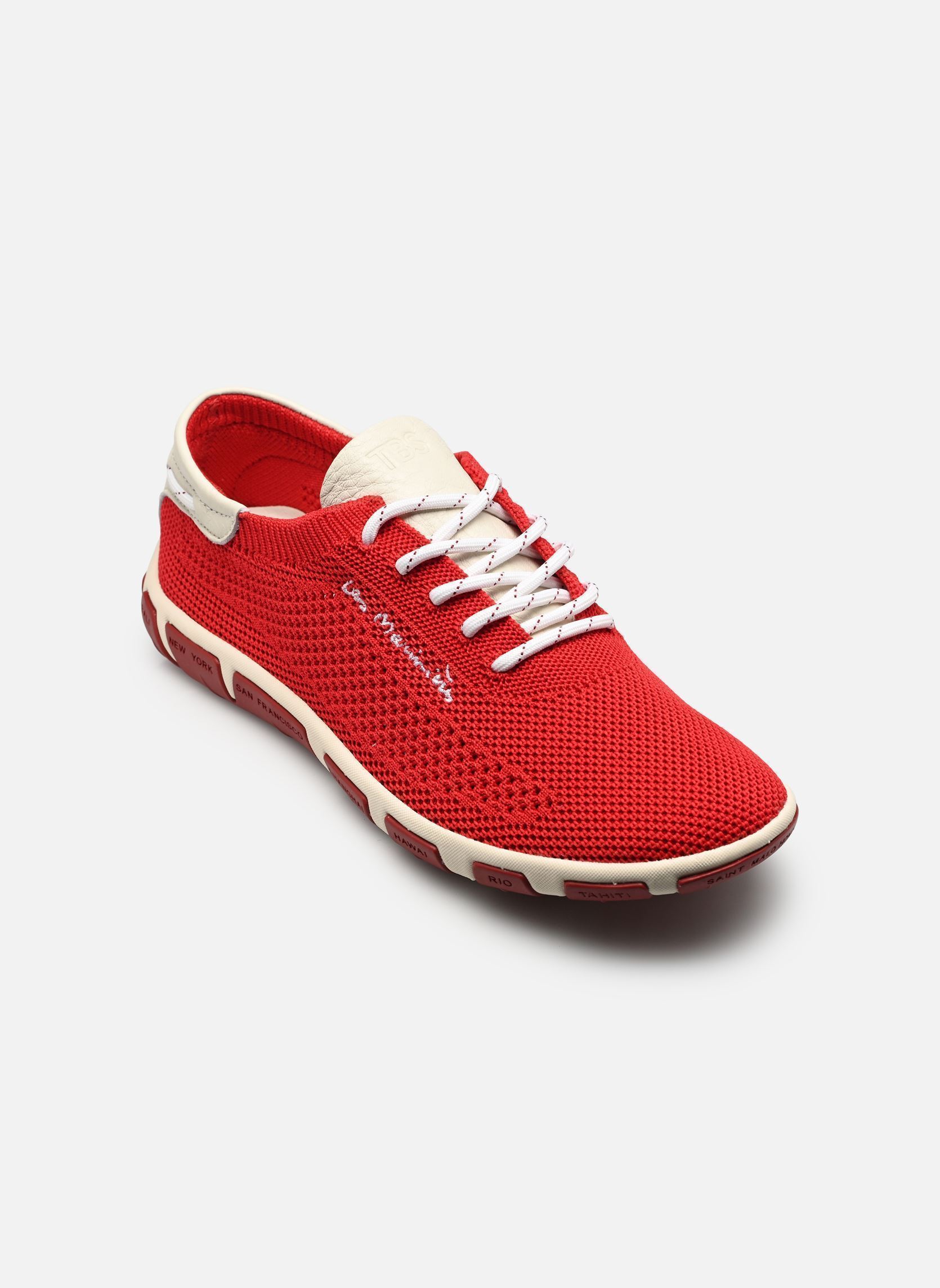 Lage sneakers JAZARIA dames rood TBS Lage sneakers JAZARIA dames rood ROUGE