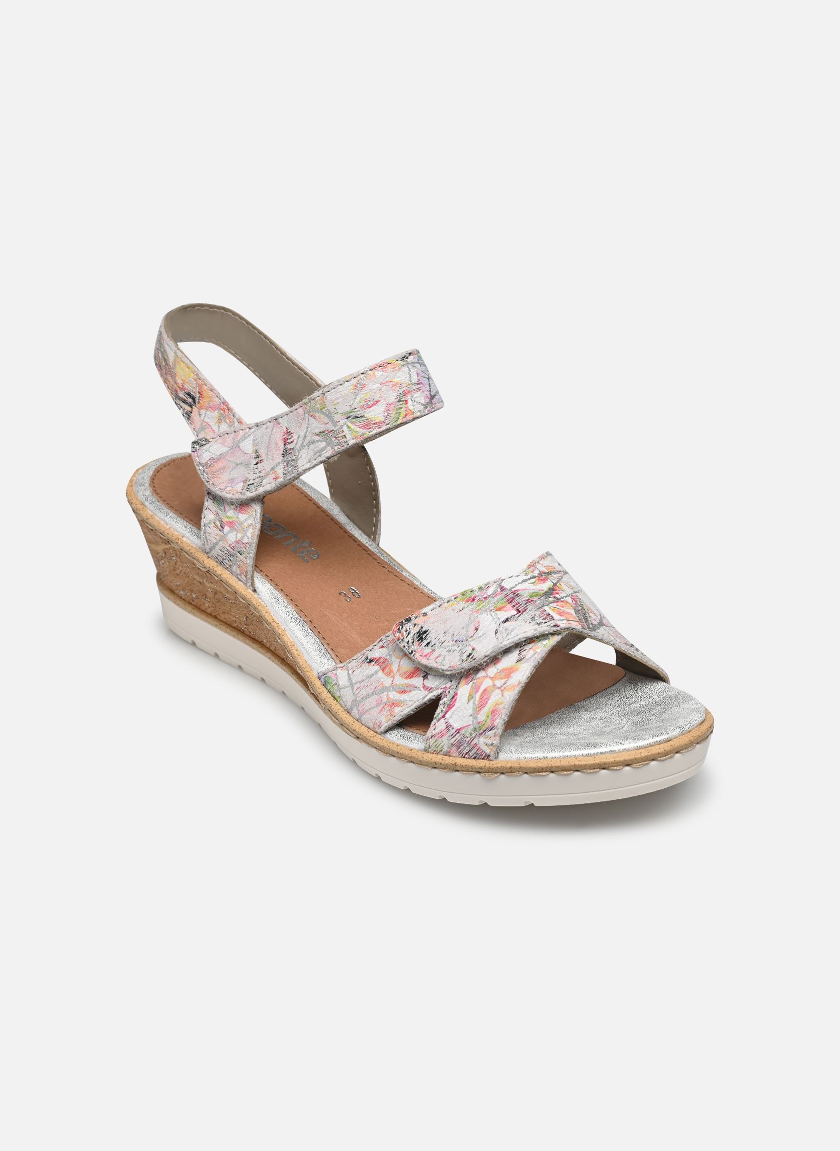 Sandales compensées et plateformes Romane femme multicolore Remonte Sandales compensées et plateformes Romane femme multicolore MULTIFLOWER