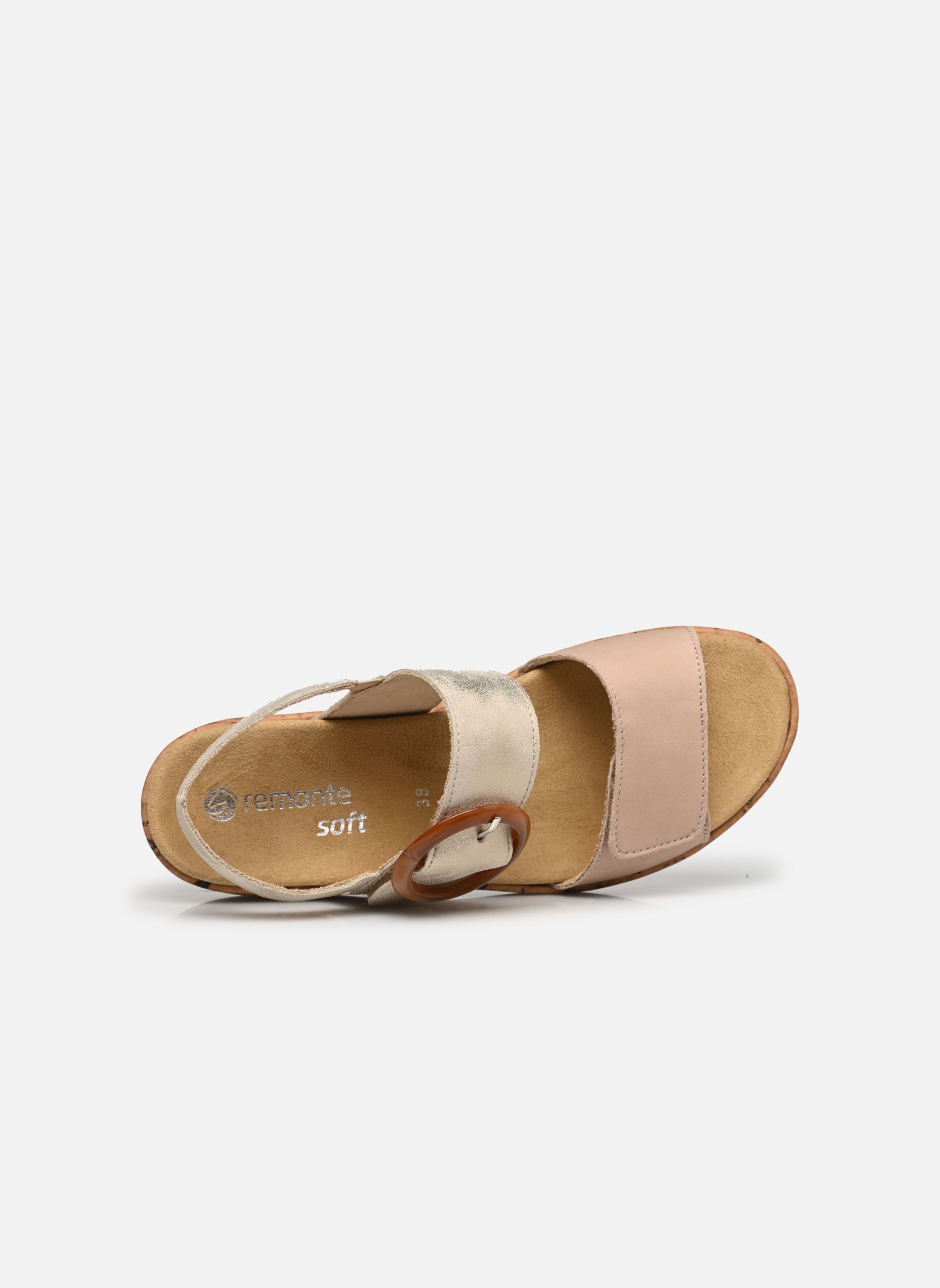 Keil- und Plateausandalen Victoire damen beige Remonte Keil- und Plateausandalen Victoire damen beige cliff/muschel
