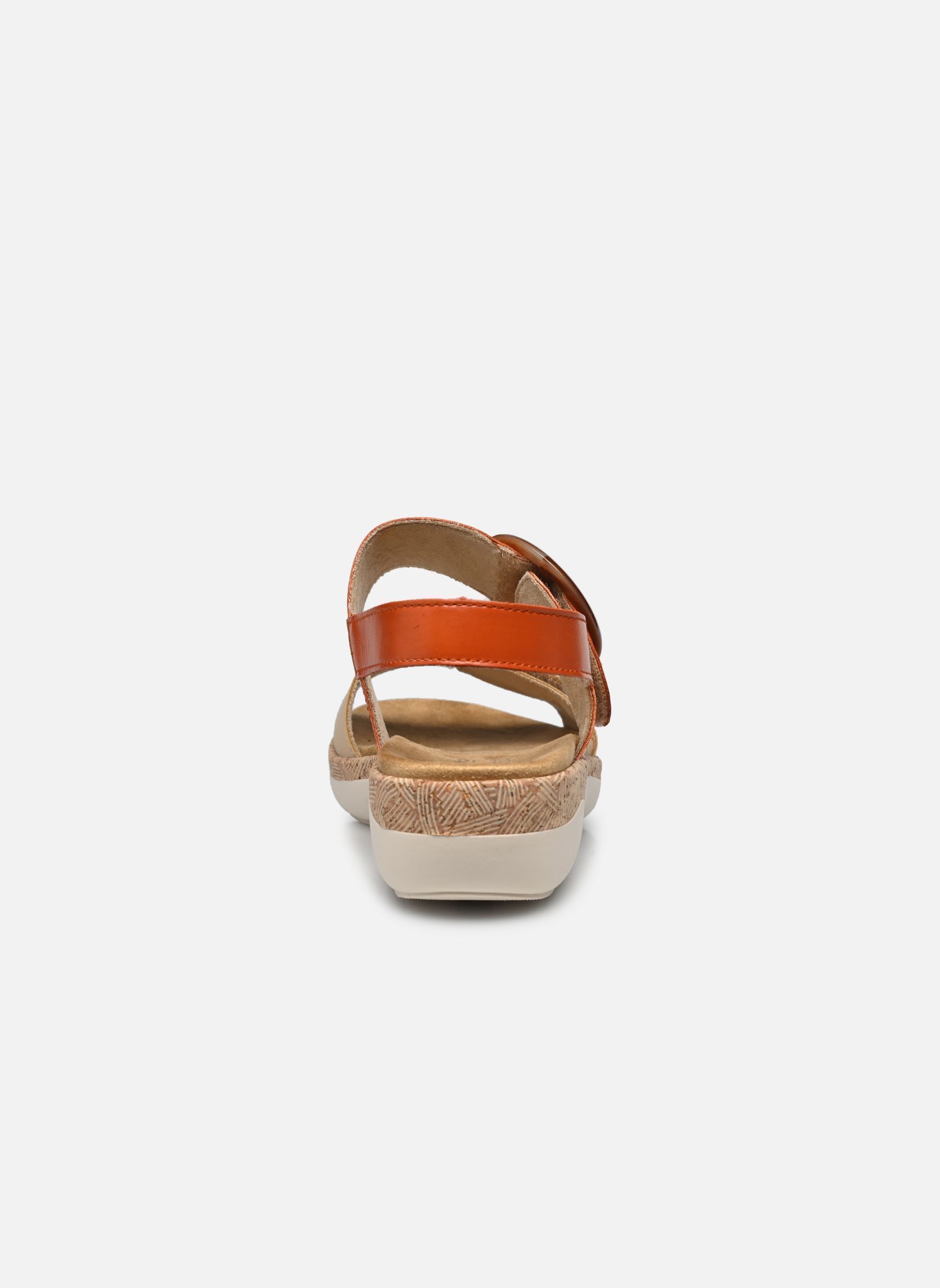Sandalen met sleehak en plateau Victoire dames oranje Remonte Sandalen met sleehak en plateau Victoire dames oranje ORANGE COMBINE