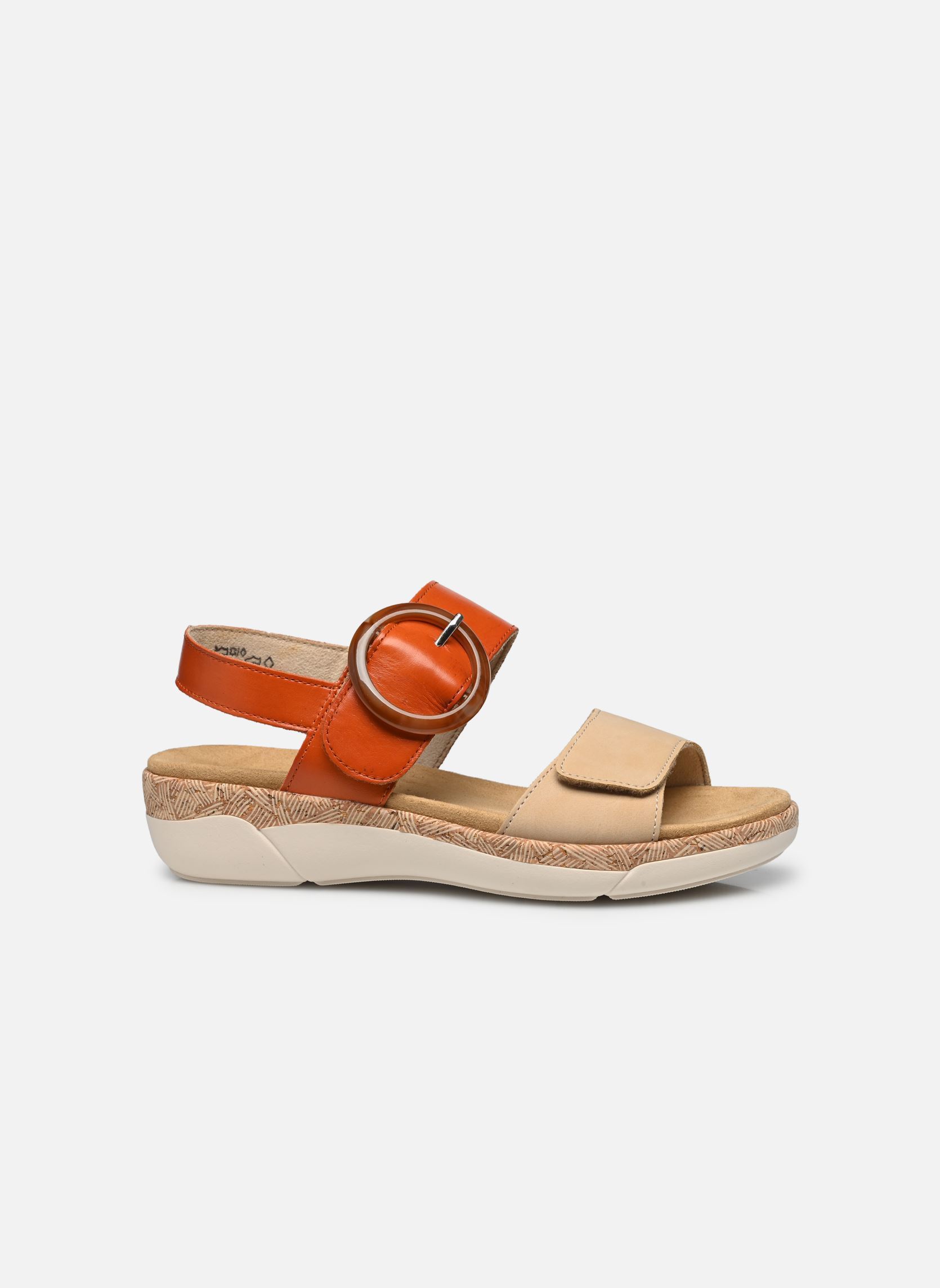Sandalen met sleehak en plateau Victoire dames oranje Remonte Sandalen met sleehak en plateau Victoire dames oranje ORANGE COMBINE