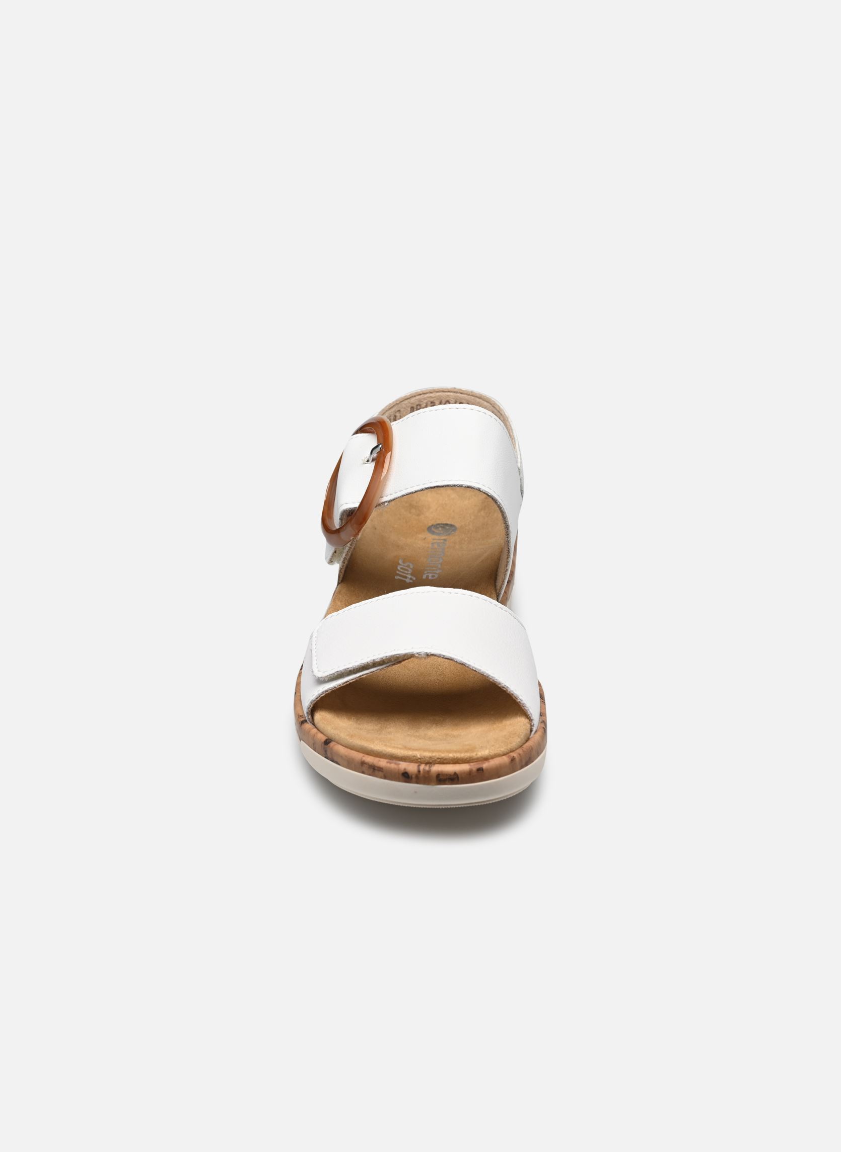 Sandalen met sleehak en plateau Victoire dames wit Remonte Sandalen met sleehak en plateau Victoire dames wit BLANC