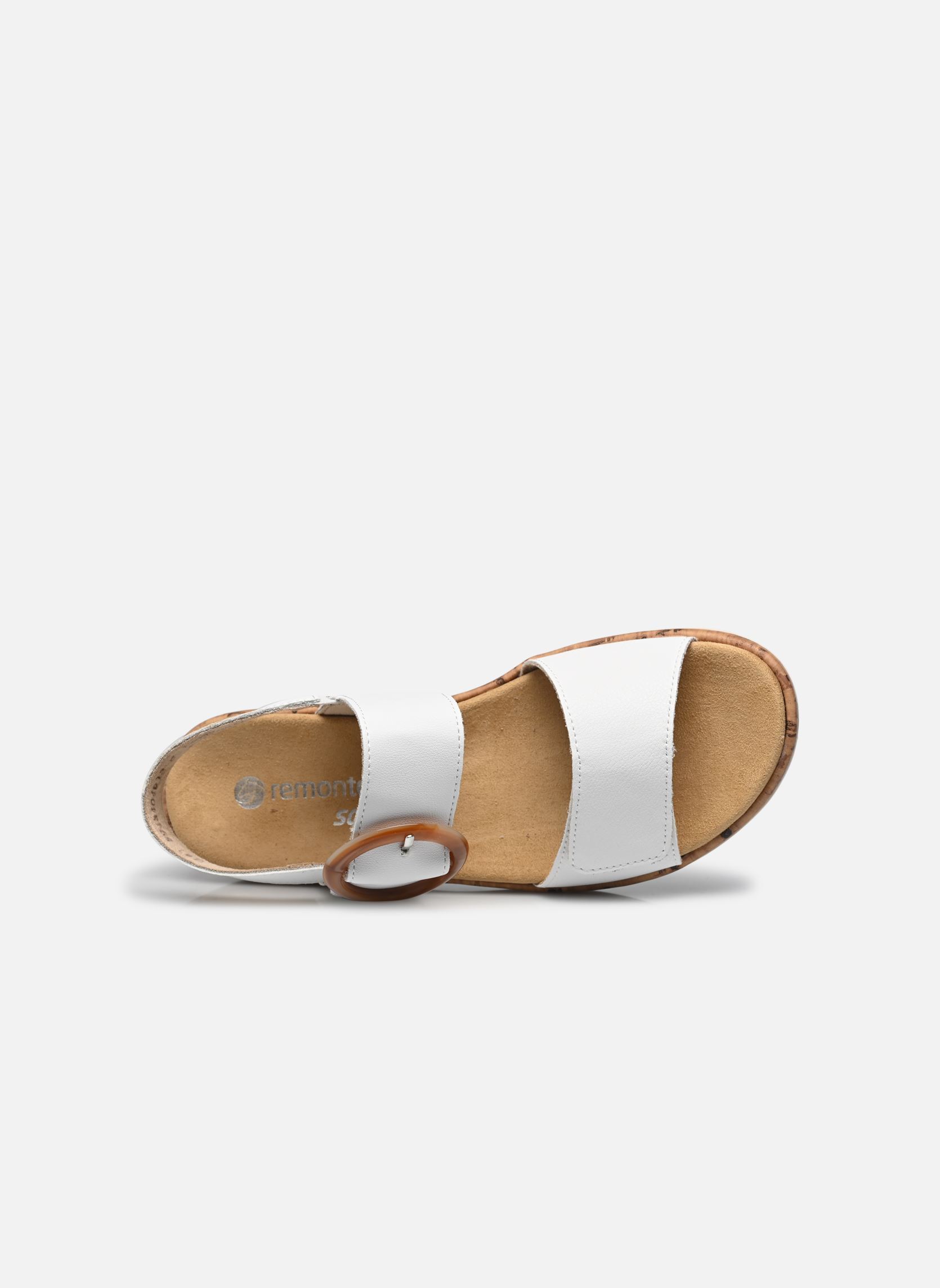 Sandalen met sleehak en plateau Victoire dames wit Remonte Sandalen met sleehak en plateau Victoire dames wit BLANC