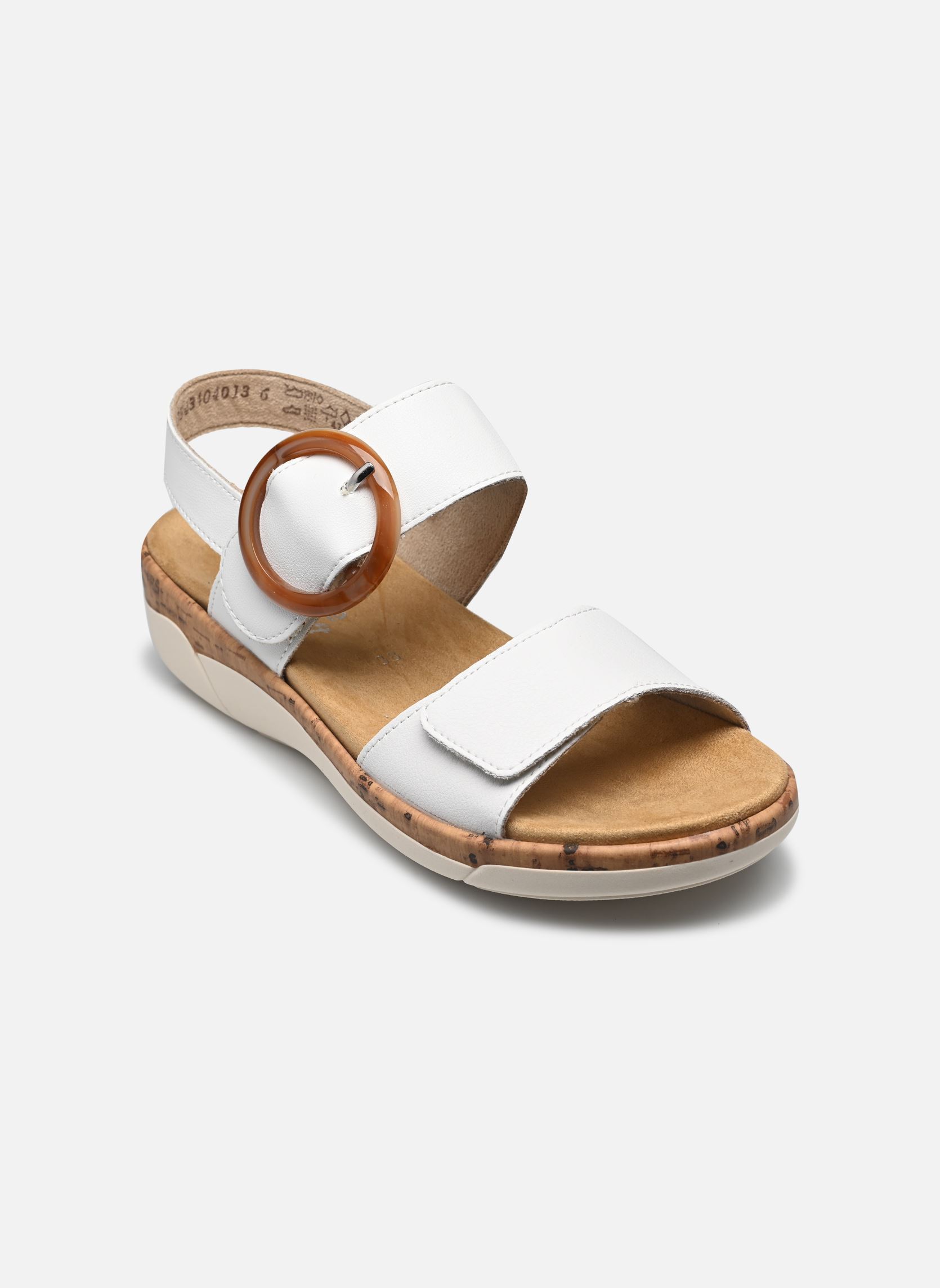 Sandalen met sleehak en plateau Victoire dames wit Remonte Sandalen met sleehak en plateau Victoire dames wit BLANC