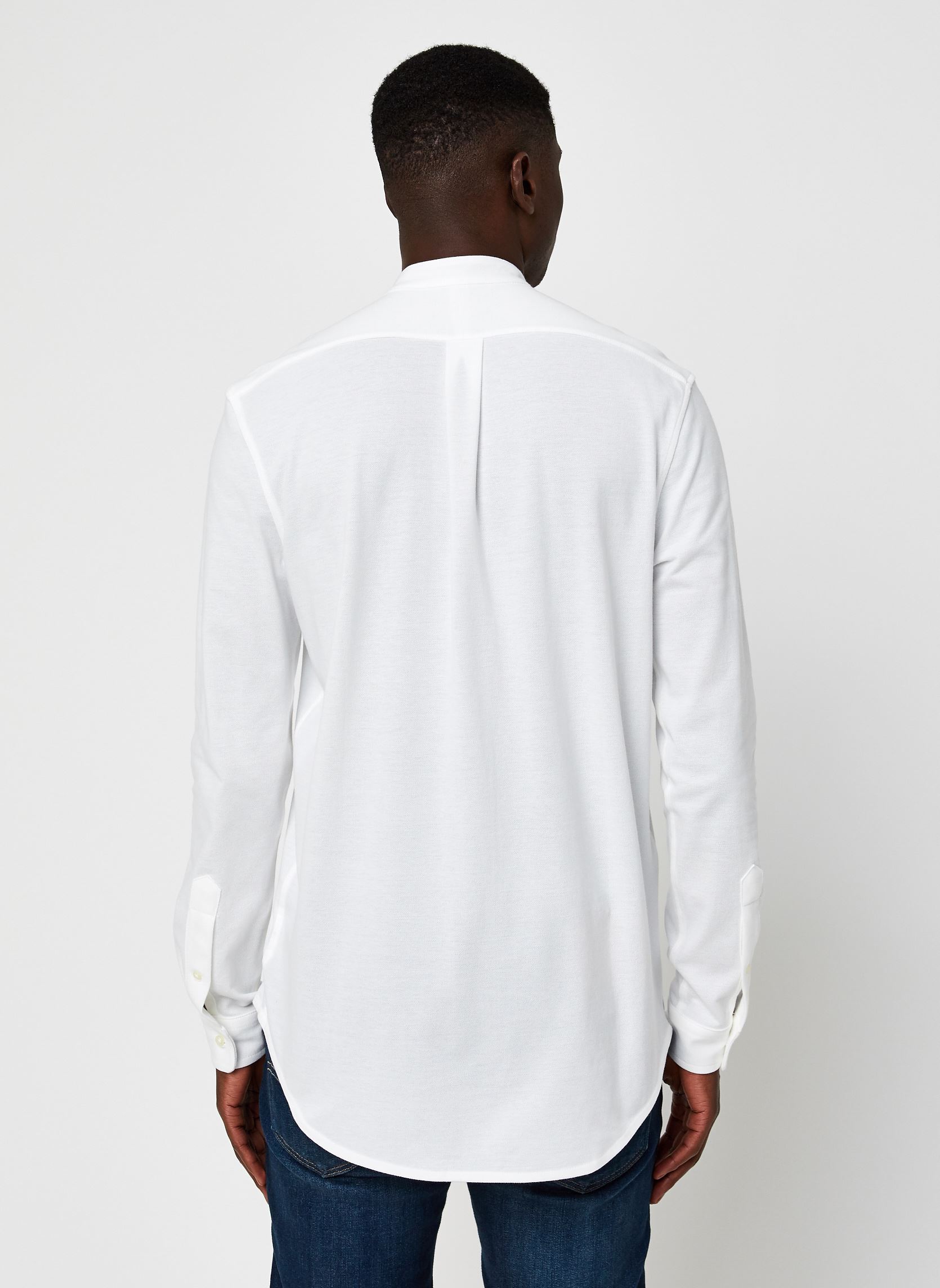 Hemden Chemise ultra légère en coton piqué herren weiß Polo Ralph Lauren Hemden Chemise ultra légère en coton piqué herren weiß WHITE