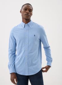 Chemises Chemise ultra légère en coton piqué homme bleu