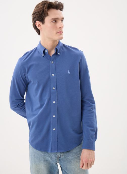 Polo Ralph Lauren Chemises Chemise ultra légère en coton piqué homme bleu